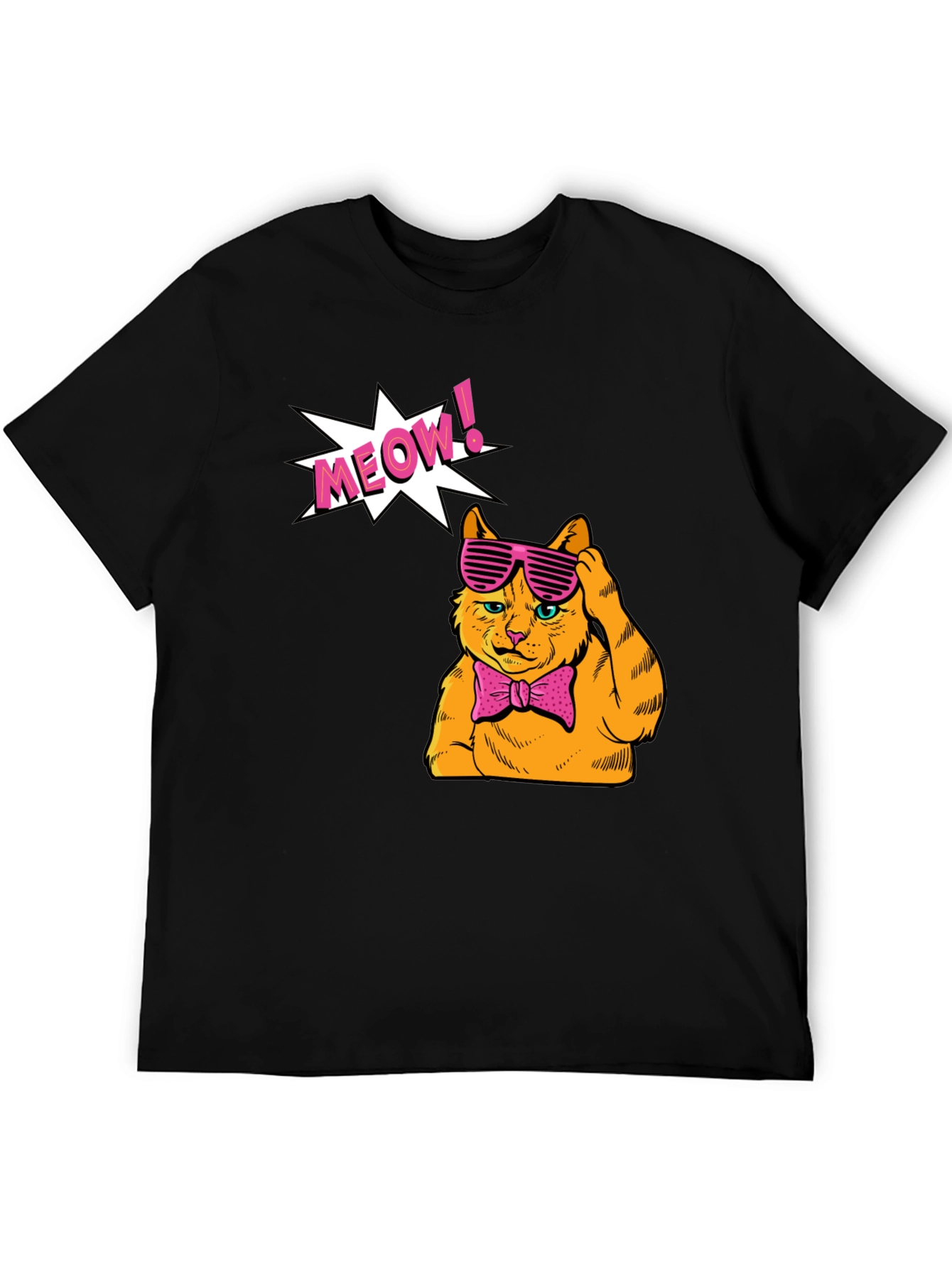 Meow Cat Graphic T-Shirt - Stylish and Fun