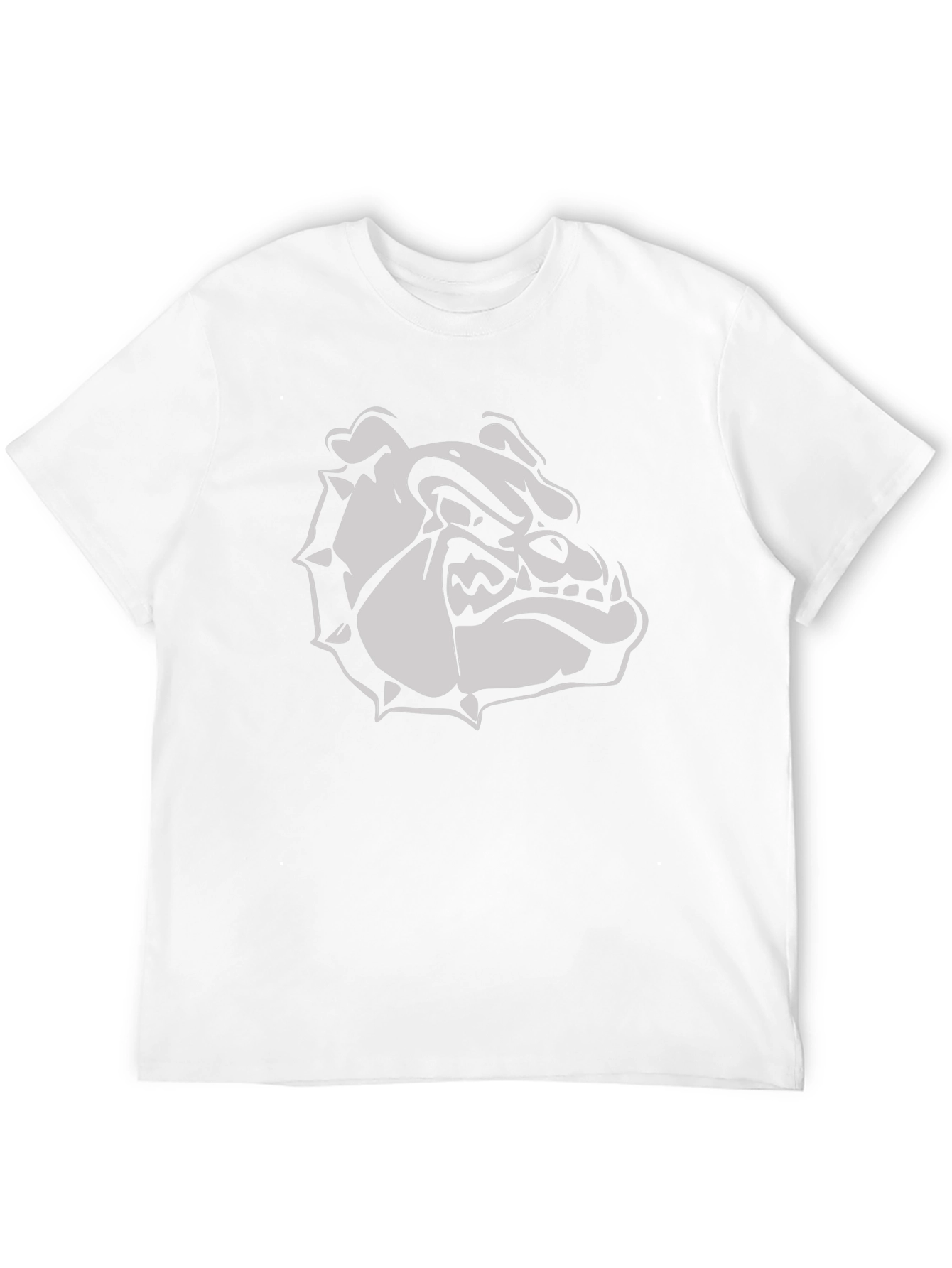 Bulldog Graphic Tee - Mens Casual Crew Neck Shirt