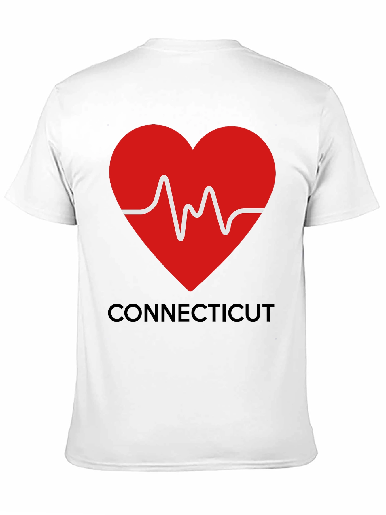 Connecticut Love Heartbeat T-Shirt
