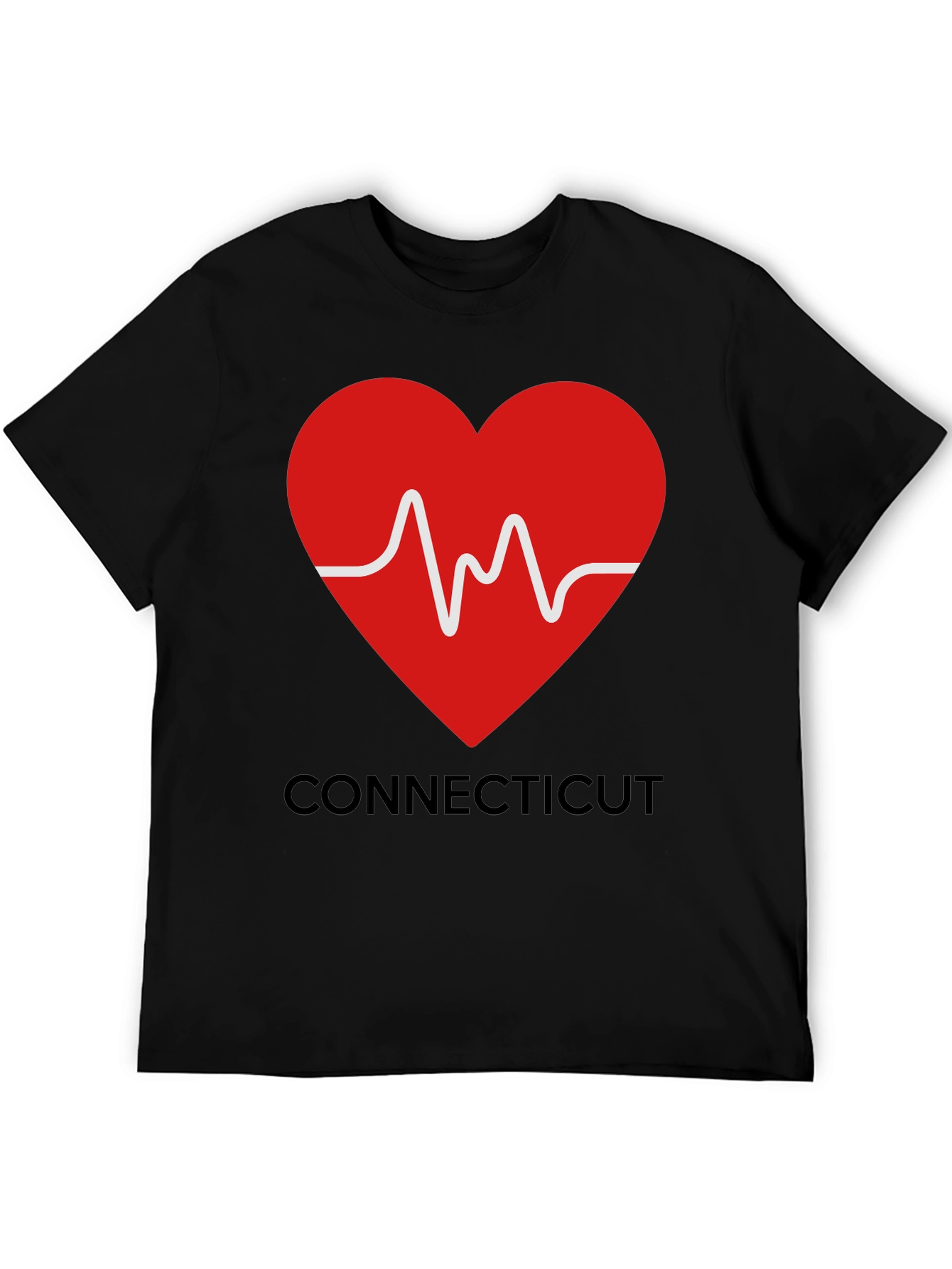Connecticut Love Heartbeat T-Shirt