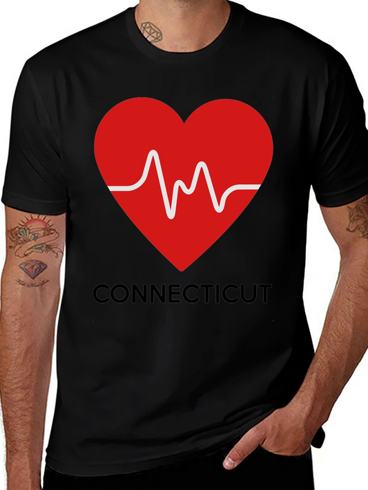 Connecticut Love Heartbeat T-Shirt