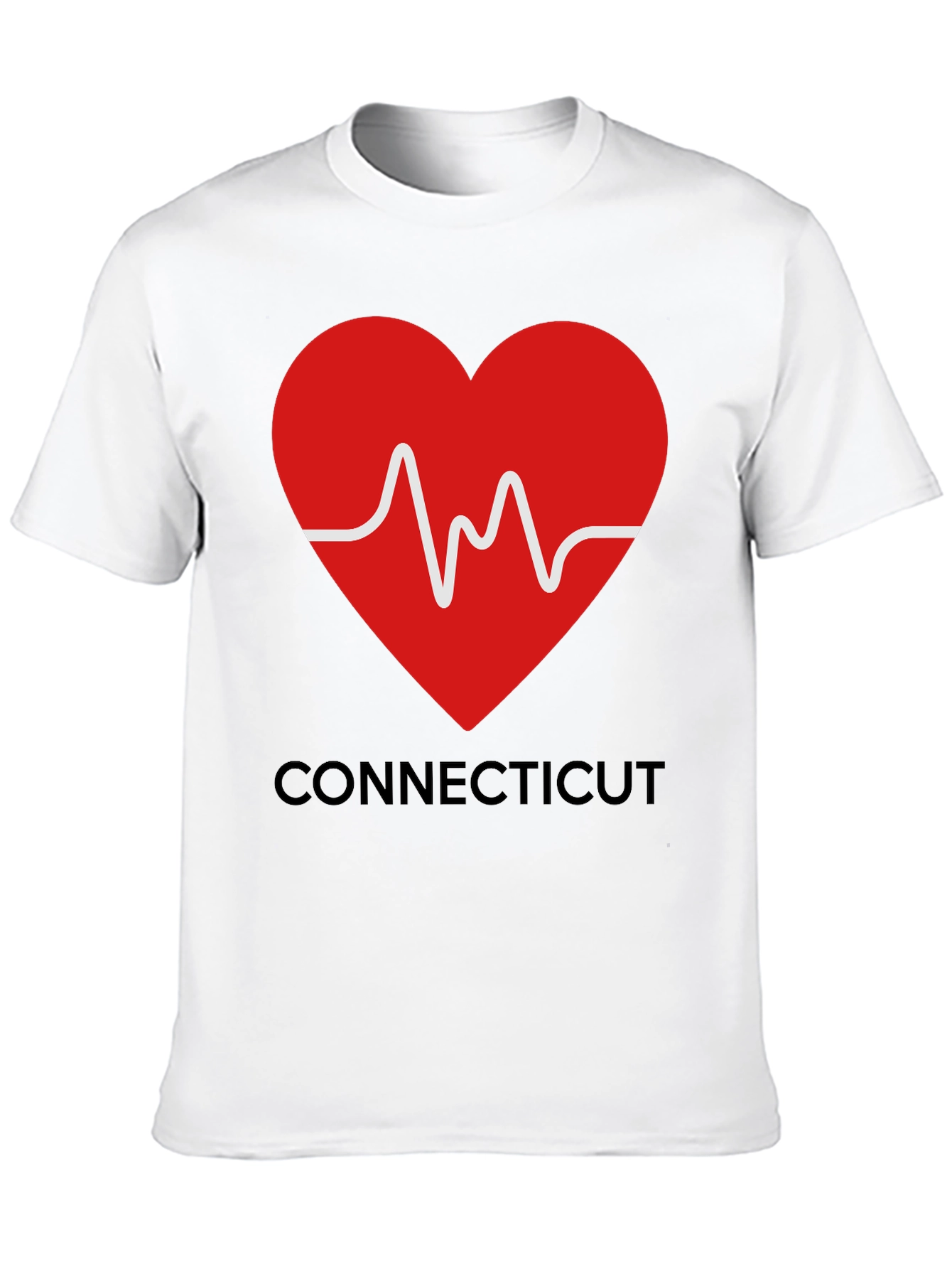 Connecticut Love Heartbeat T-Shirt