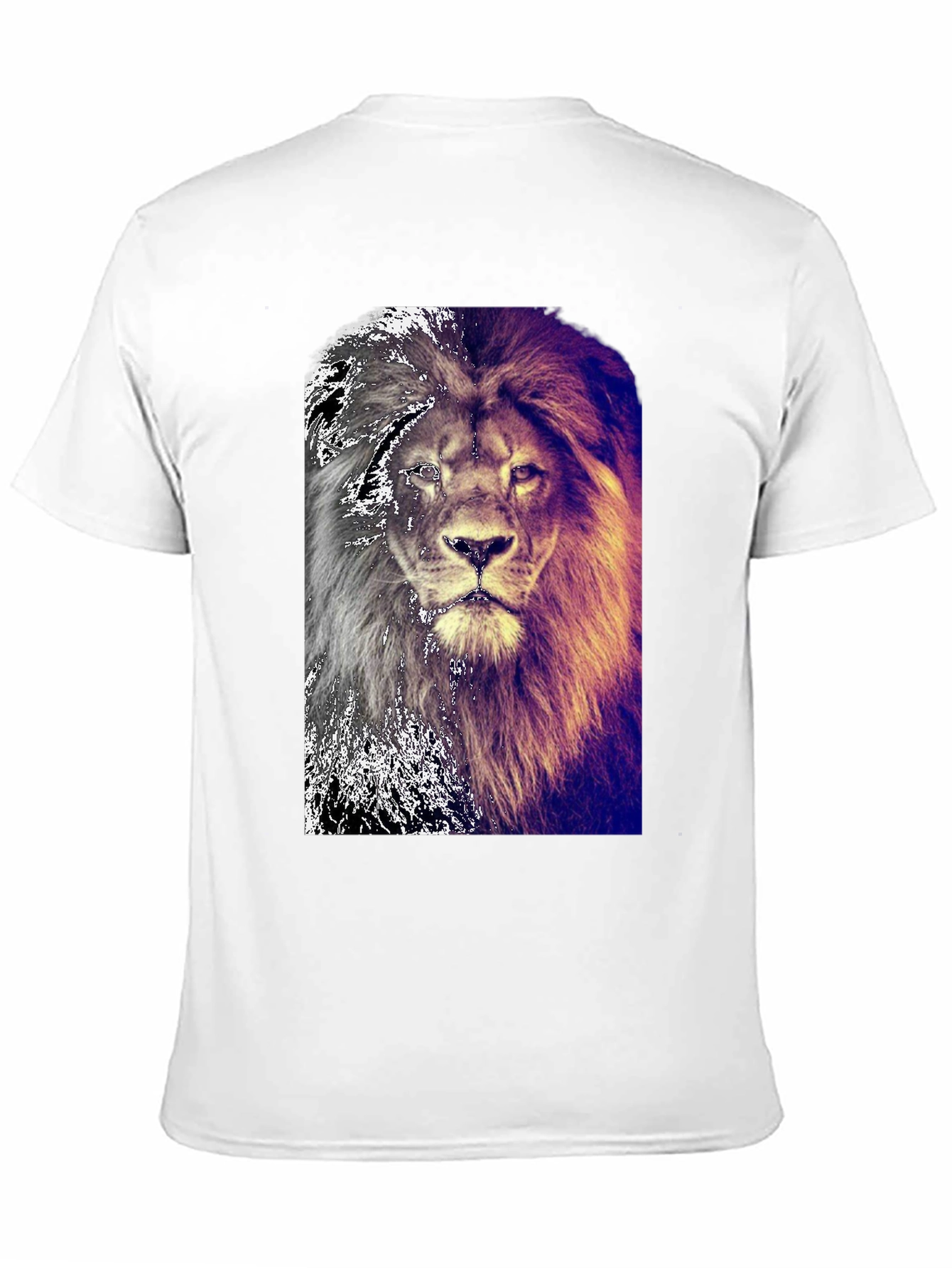 Lion Graphic Black T-Shirt for Men