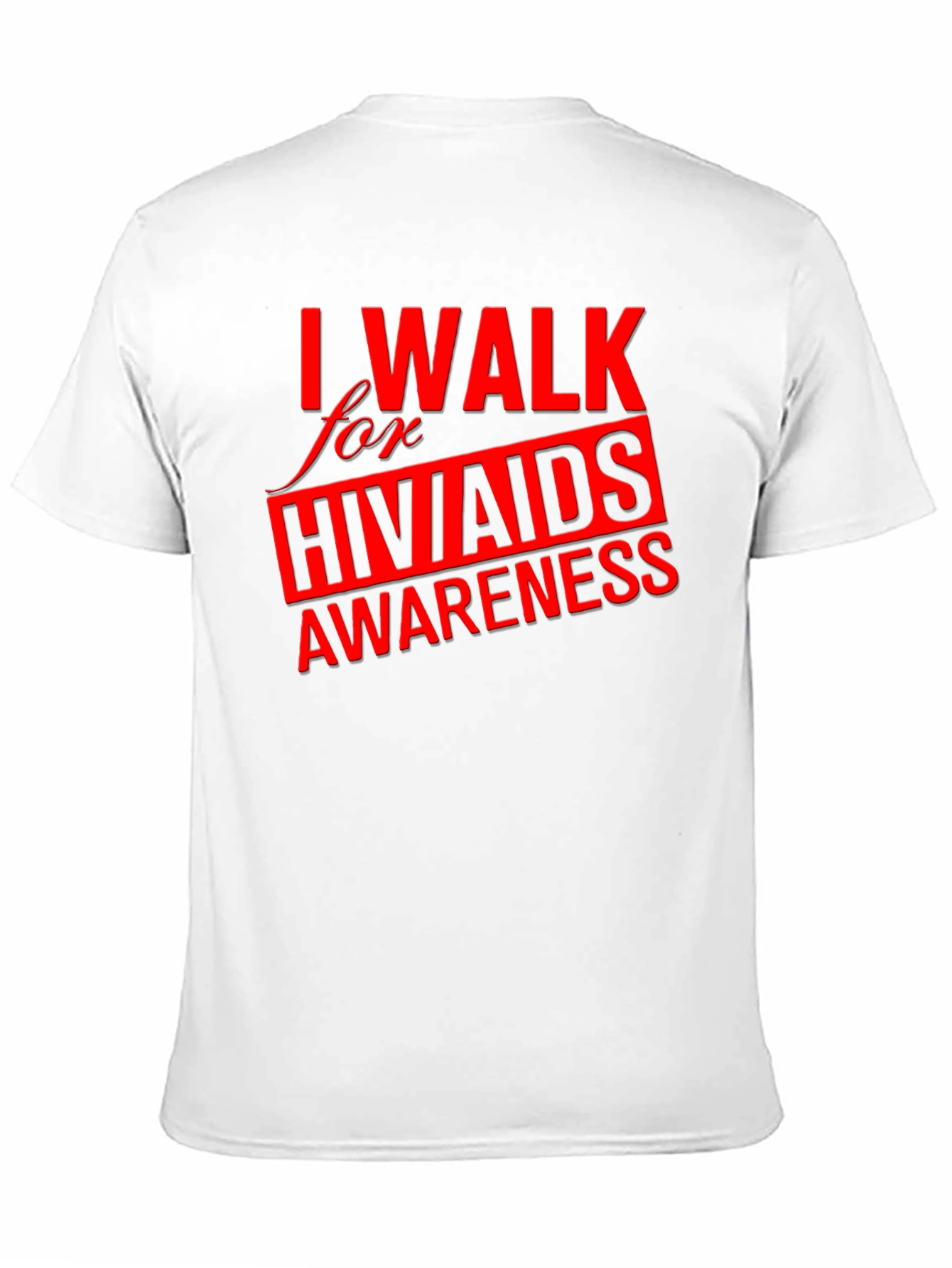 HIV/AIDS Awareness Walk T-Shirt - Black