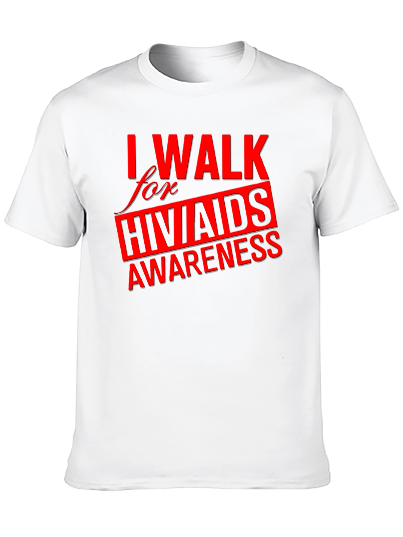 HIV/AIDS Awareness Walk T-Shirt - Black