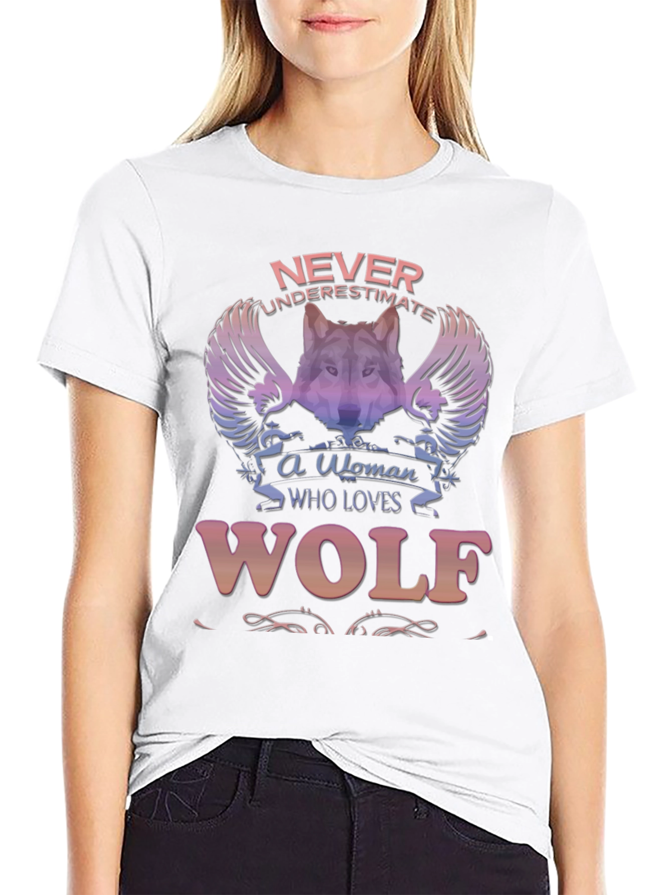 Wolf Lover T-Shirt - Never Underestimate A Woman!