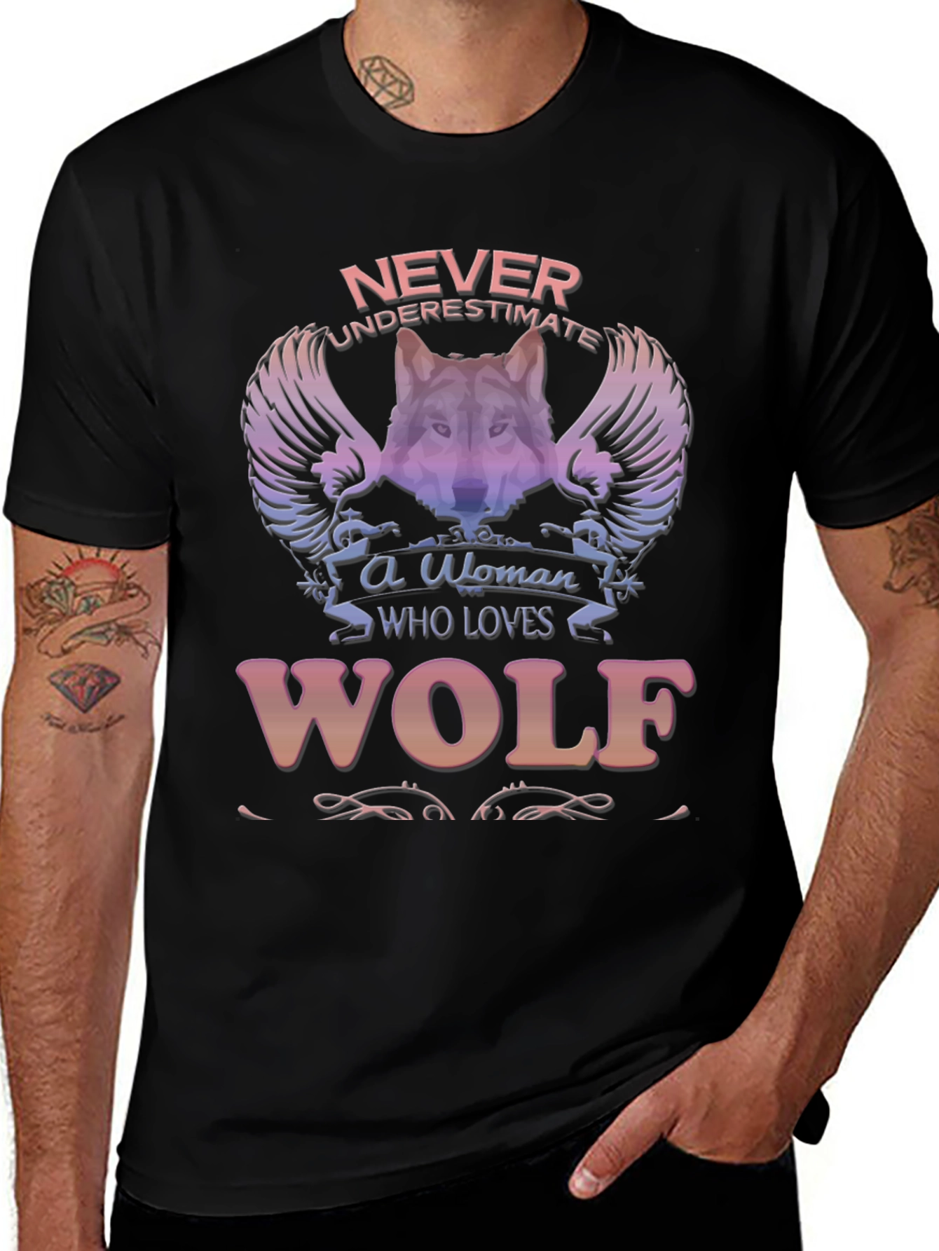 Wolf Lover T-Shirt - Never Underestimate A Woman!