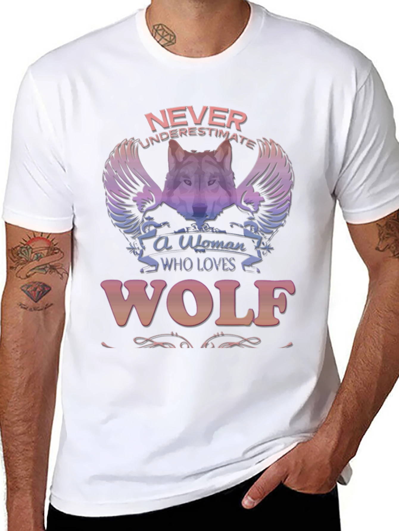 Wolf Lover T-Shirt - Never Underestimate A Woman!