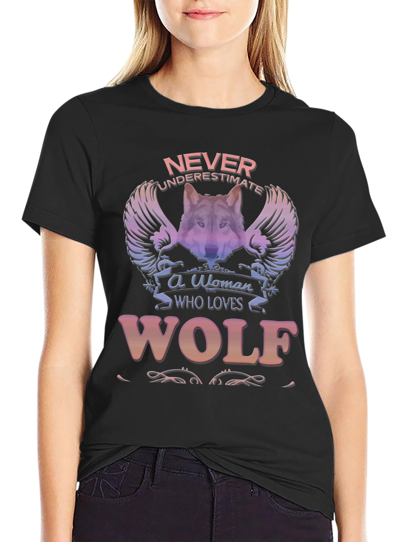 Wolf Lover T-Shirt - Never Underestimate A Woman!