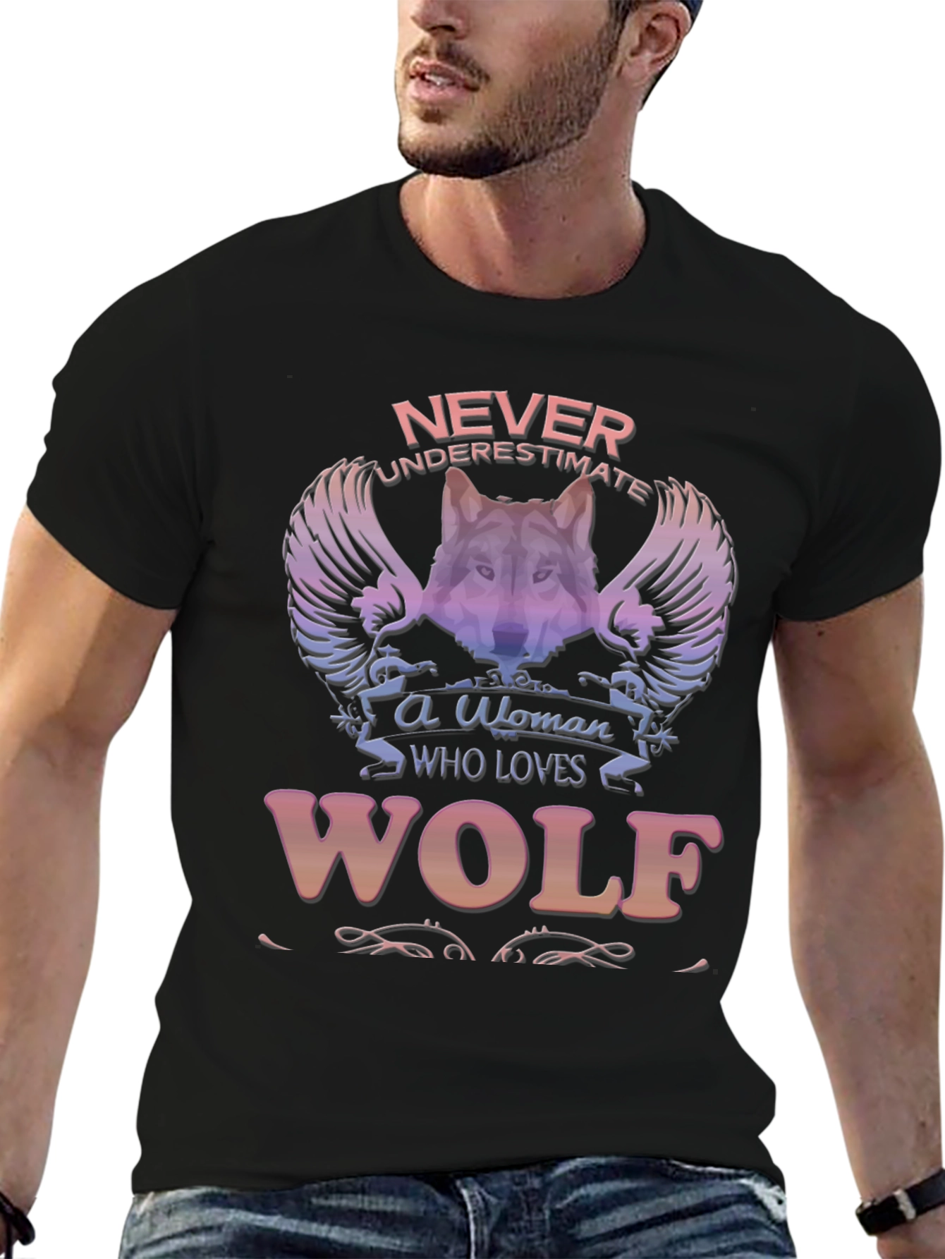 Wolf Lover T-Shirt - Never Underestimate A Woman!
