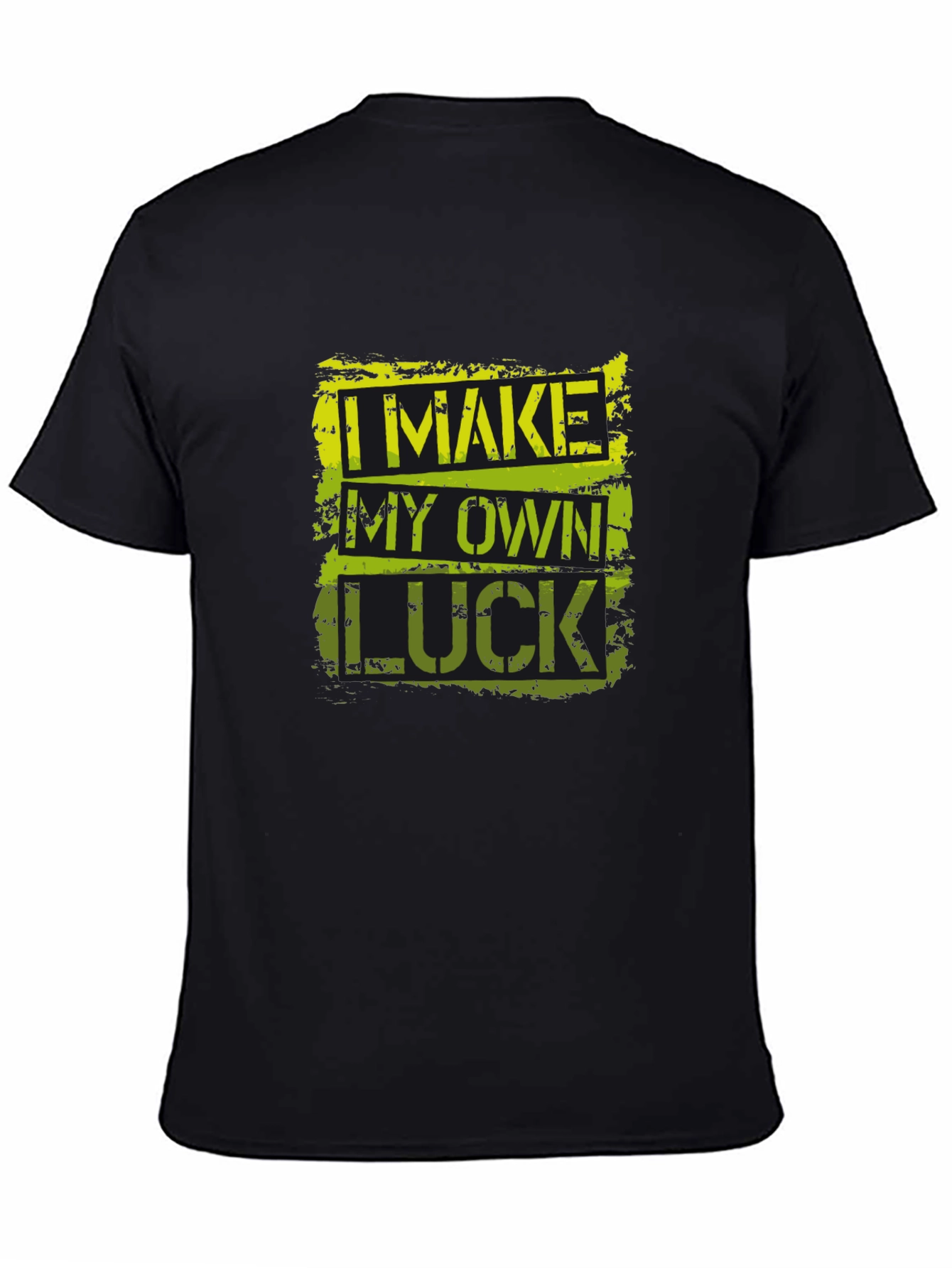 I Make My Own Luck Graphic T-Shirt - Black