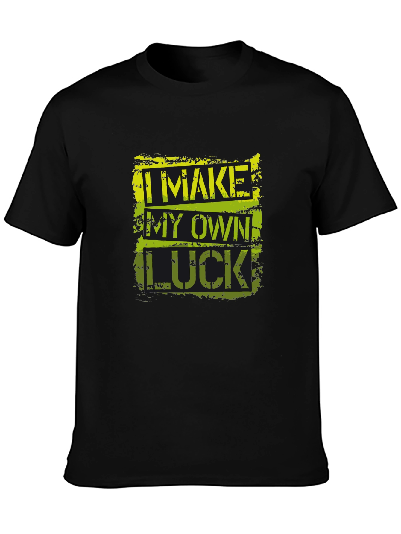 I Make My Own Luck Graphic T-Shirt - Black