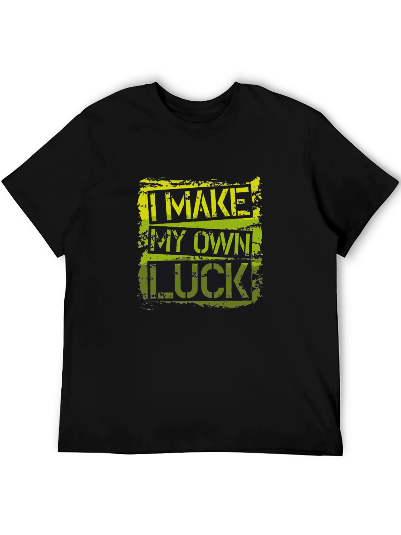 I Make My Own Luck Graphic T-Shirt - Black