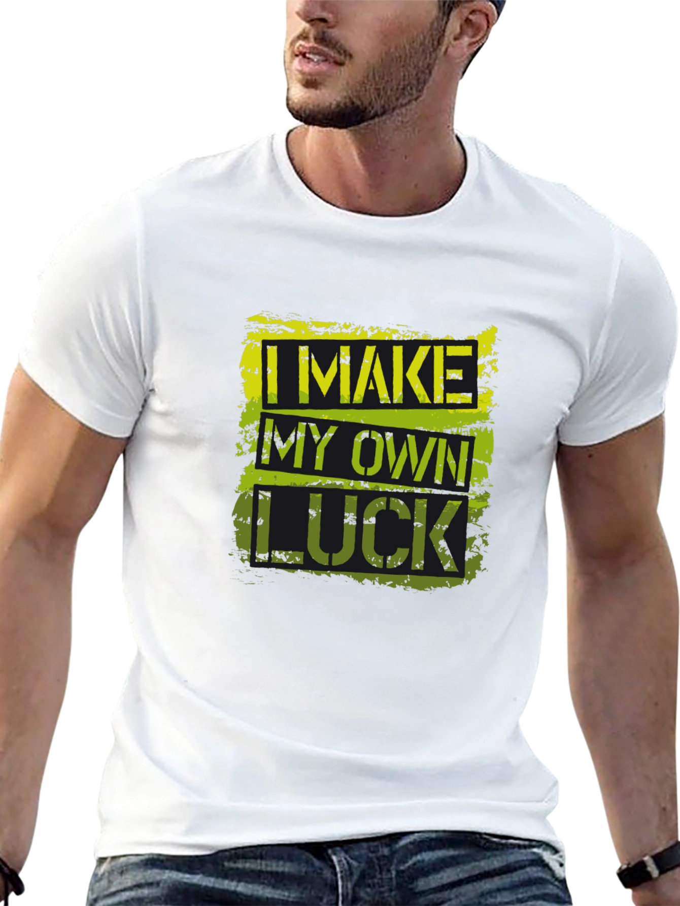 I Make My Own Luck Graphic T-Shirt - Black