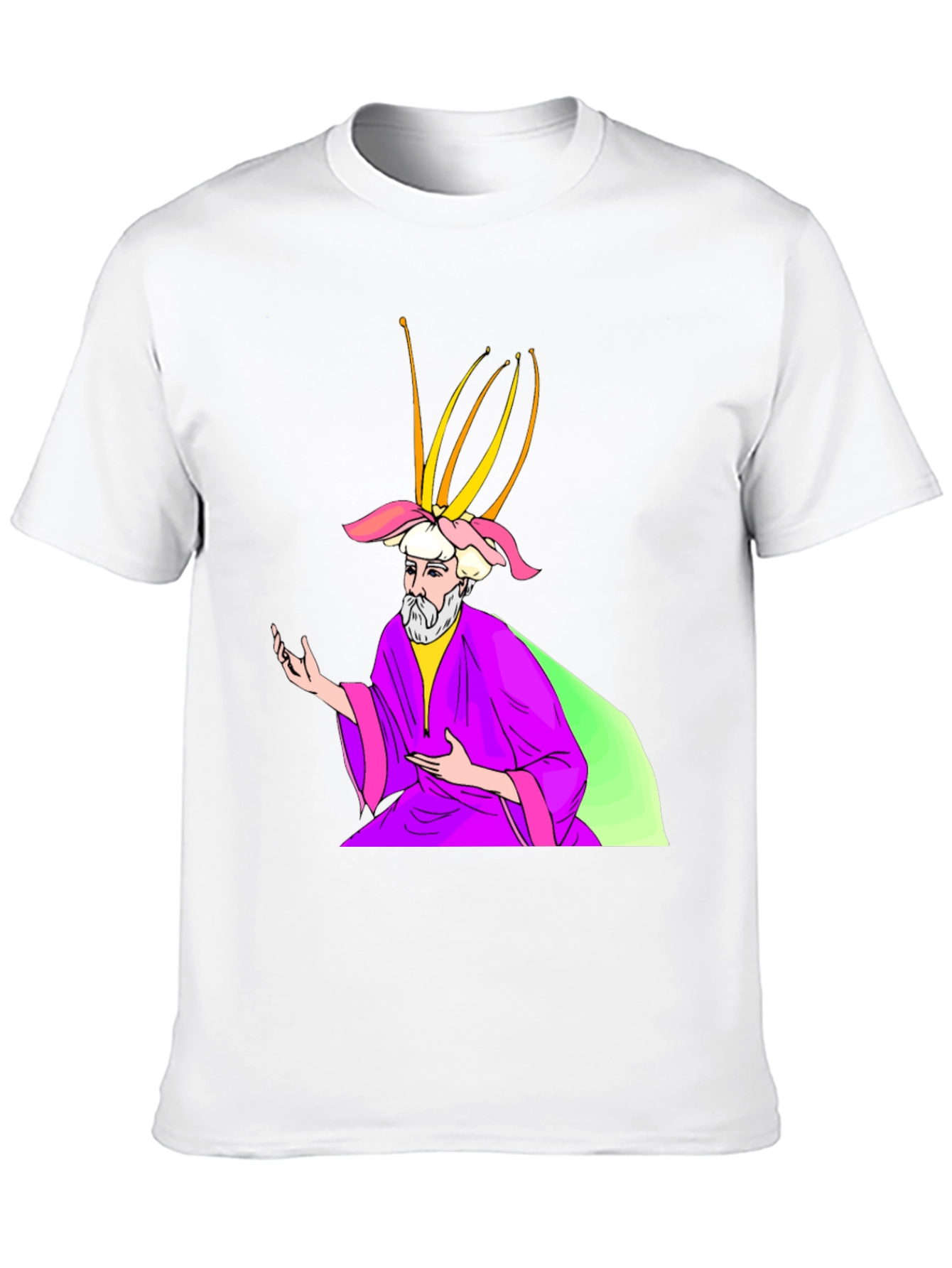 Wizard Graphic Print Black T-Shirt