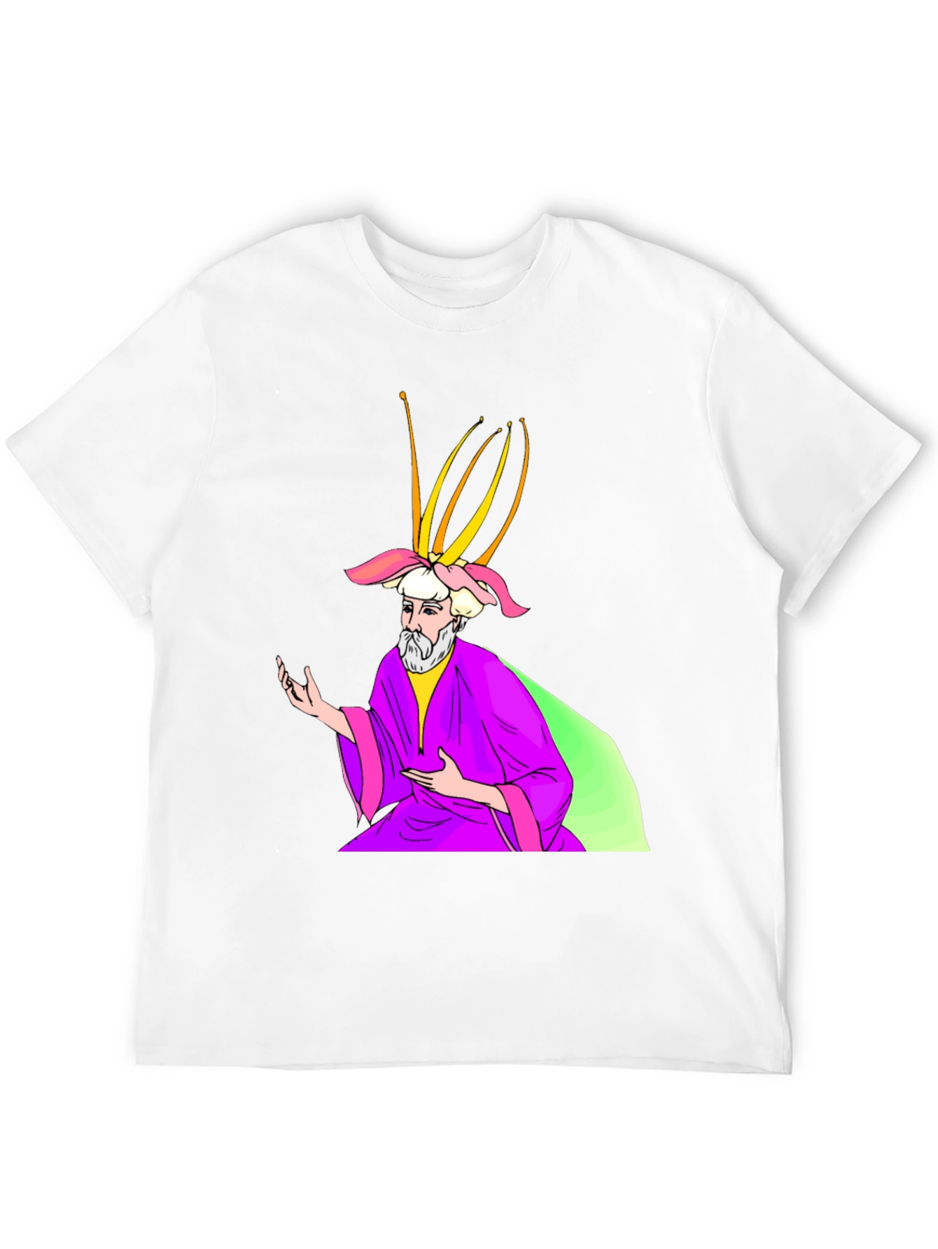 Wizard Graphic Print Black T-Shirt