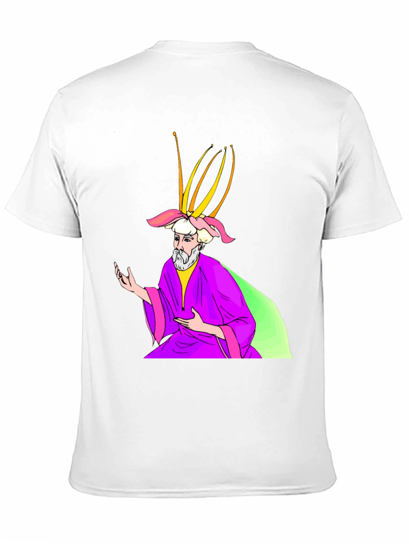 Wizard Graphic Print Black T-Shirt