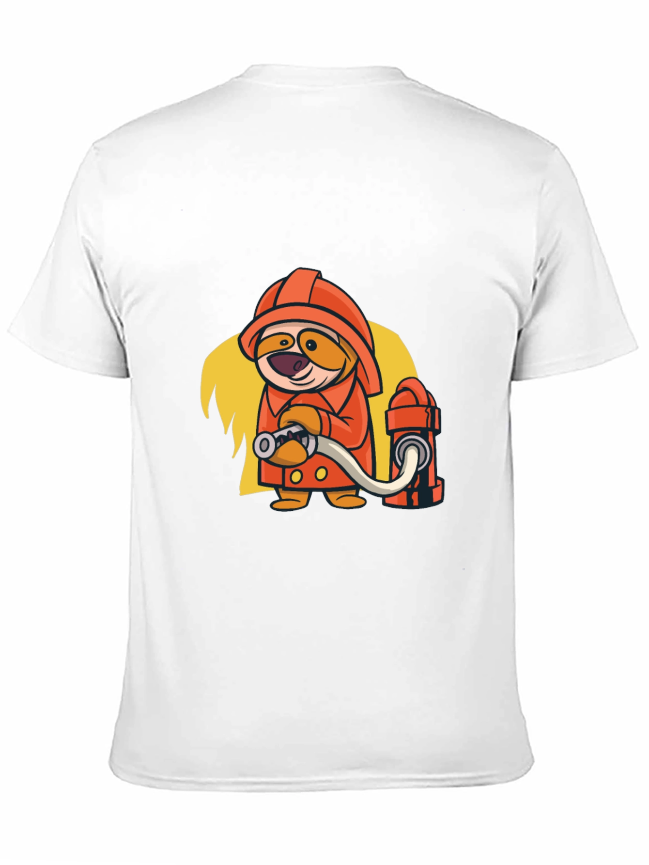 Cartoon Firefighter Graphic Tee