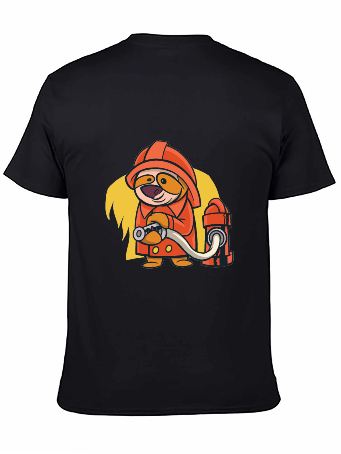 Cartoon Firefighter Graphic Tee
