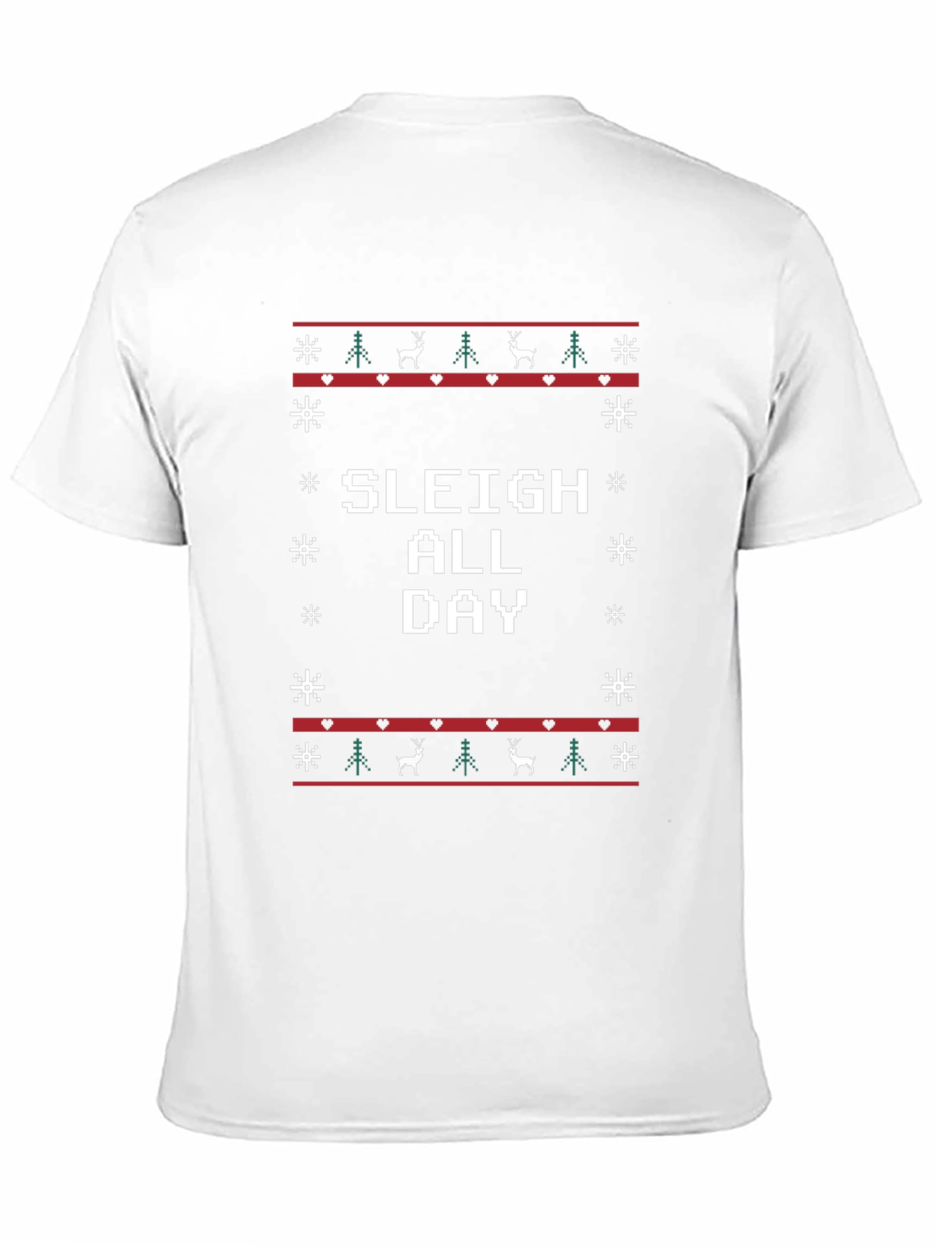 Sleigh All Day Christmas Holiday Graphic T-Shirt