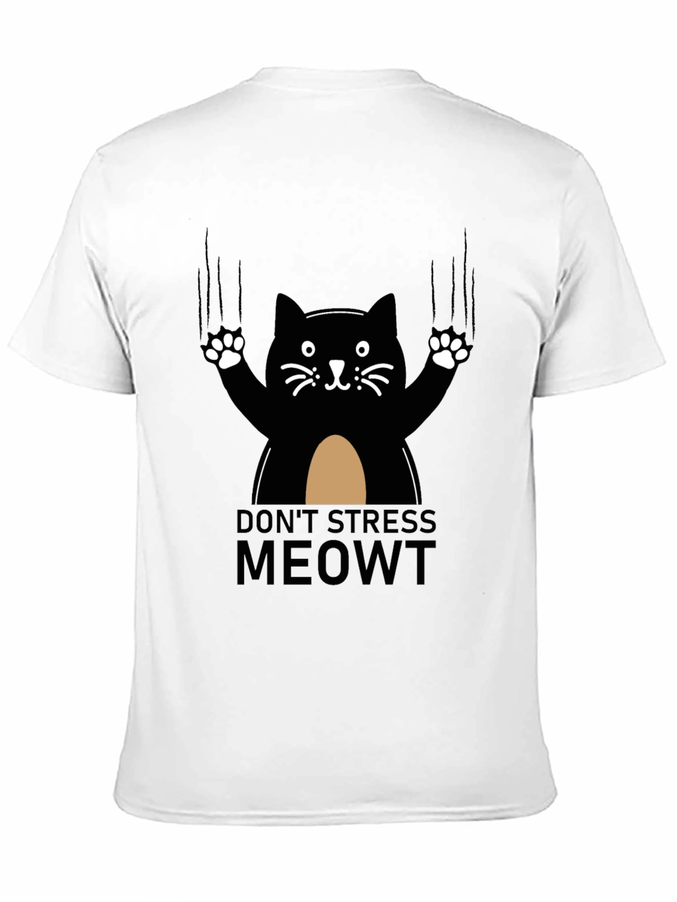 Dont Stress Meowt Black Cat T-Shirt