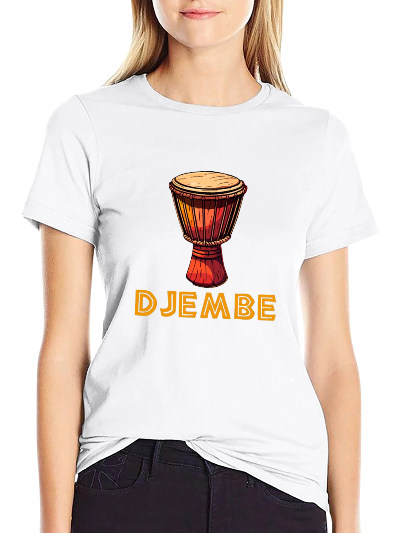 Djembe Drum Graphic Tee - Unique Music Lover Gift