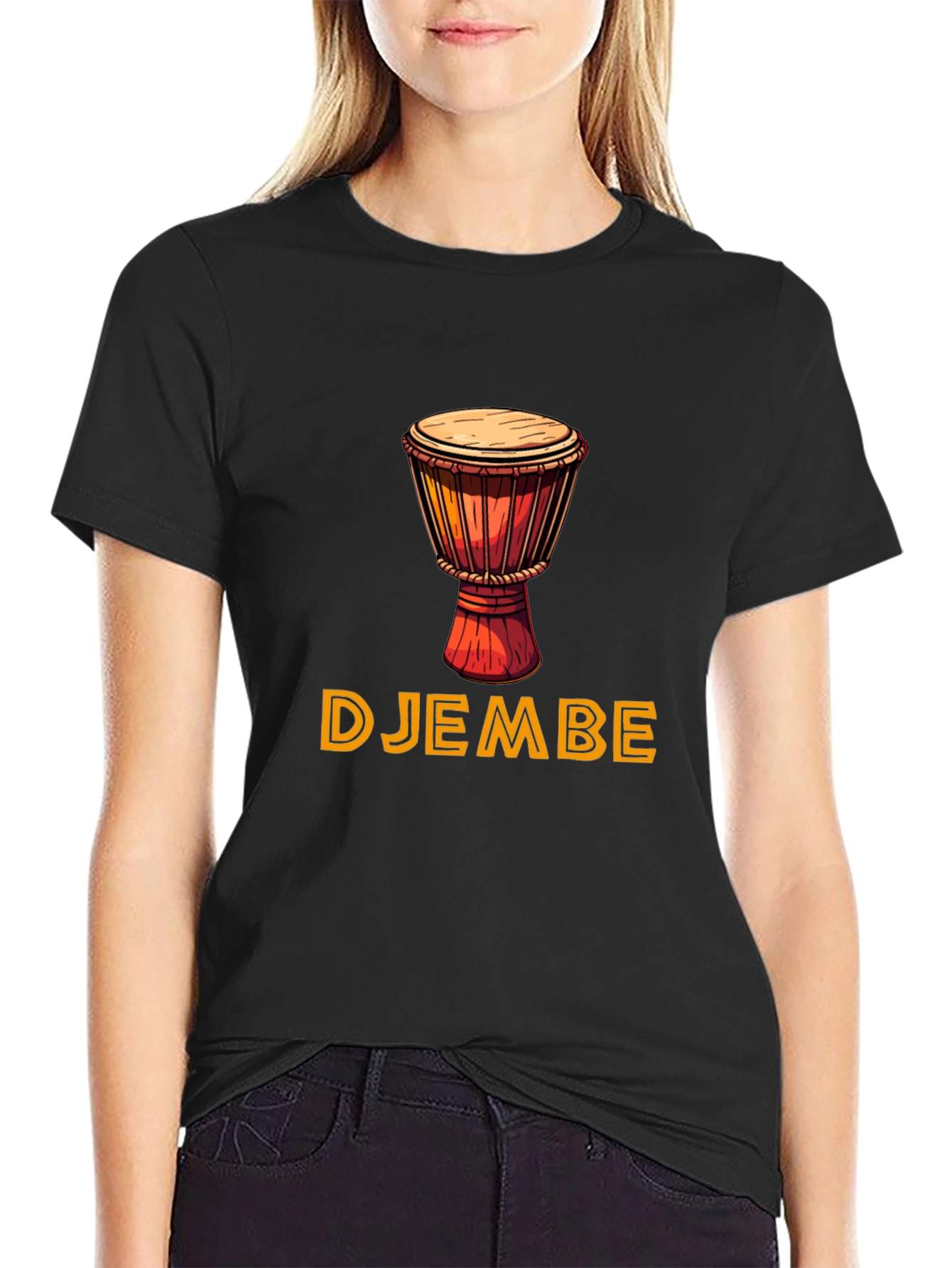 Djembe Drum Graphic Tee - Unique Music Lover Gift