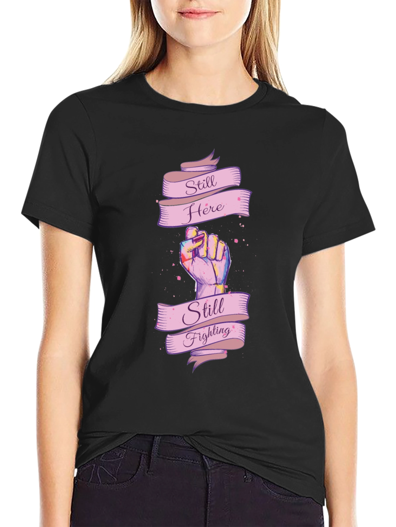 Still Here Still Fighting Graphic T-Shirt