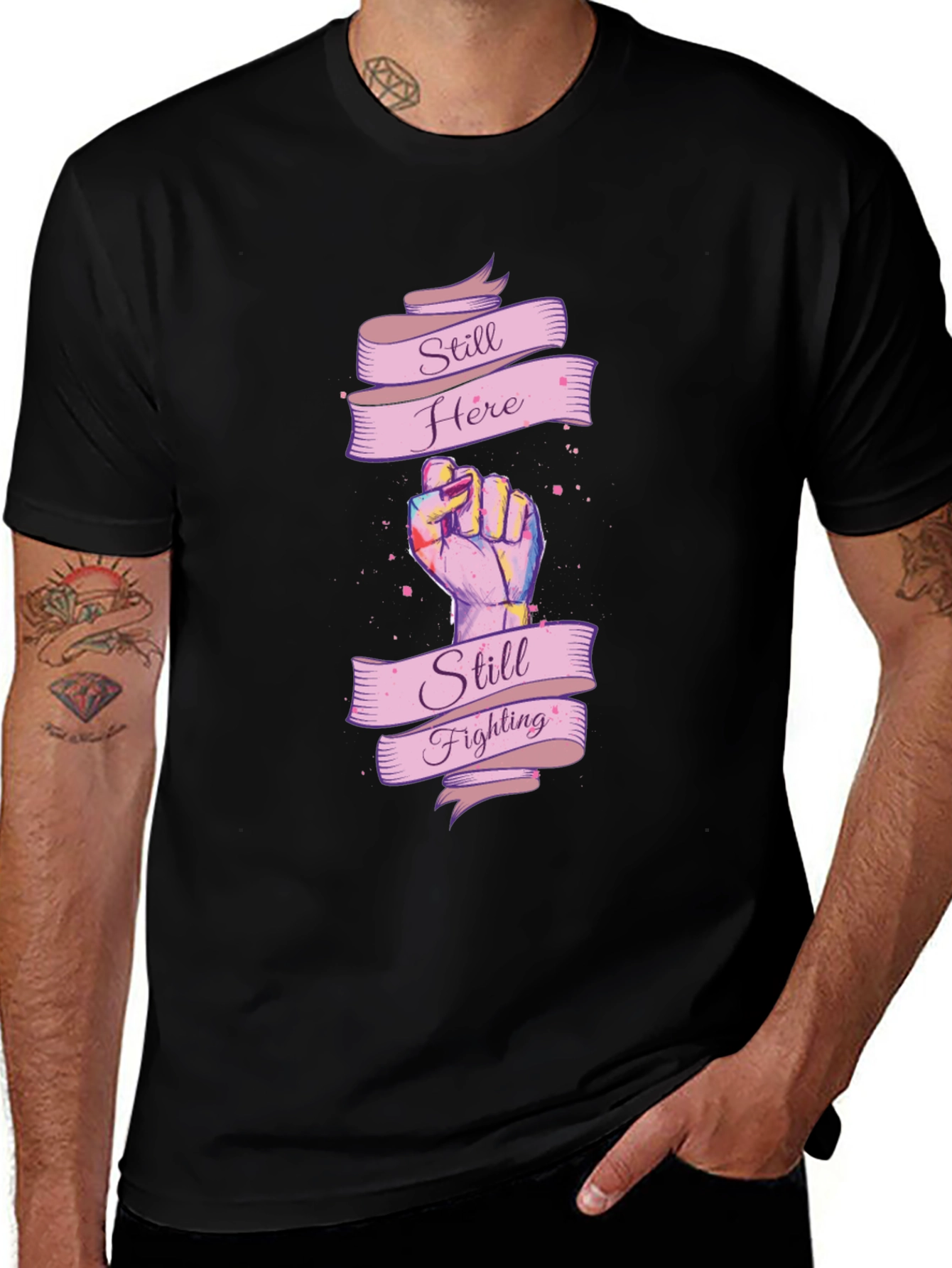 Still Here Still Fighting Graphic T-Shirt