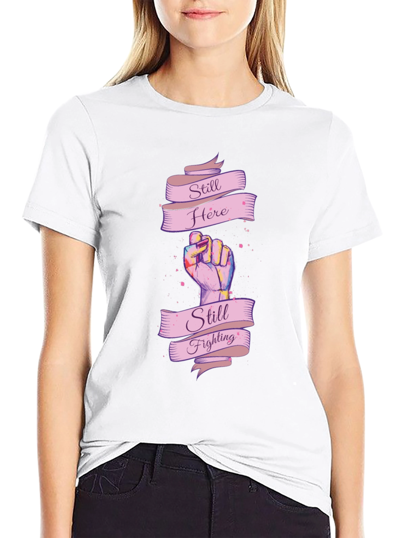 Still Here Still Fighting Graphic T-Shirt