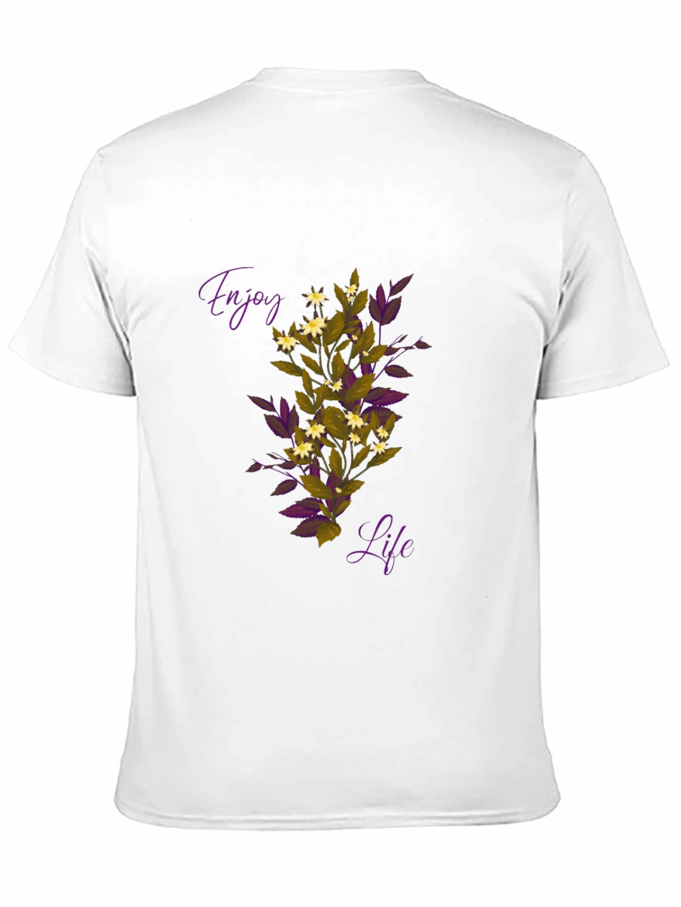 Enjoy Life Graphic Tee - Black Casual T-Shirt