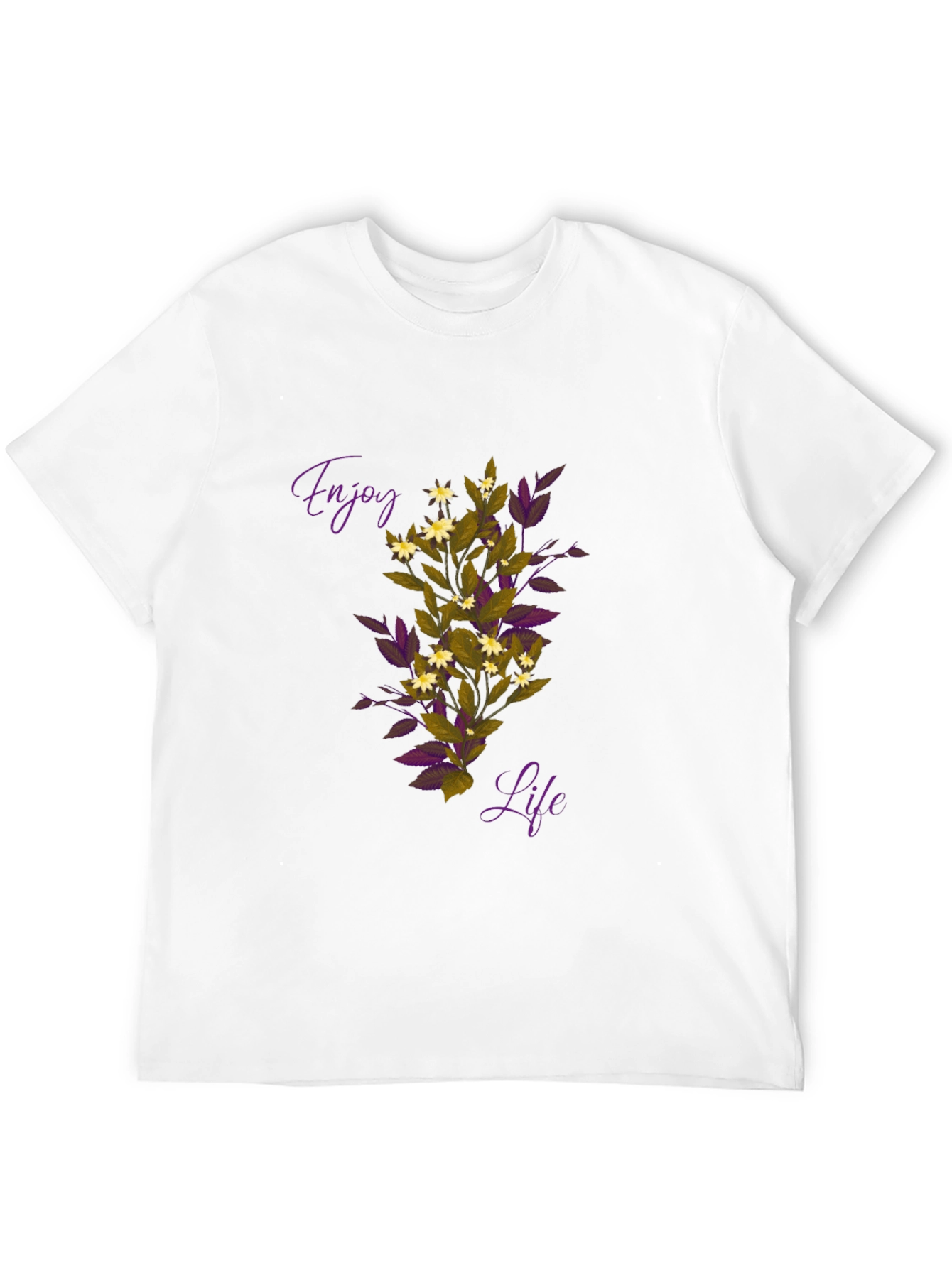 Enjoy Life Graphic Tee - Black Casual T-Shirt