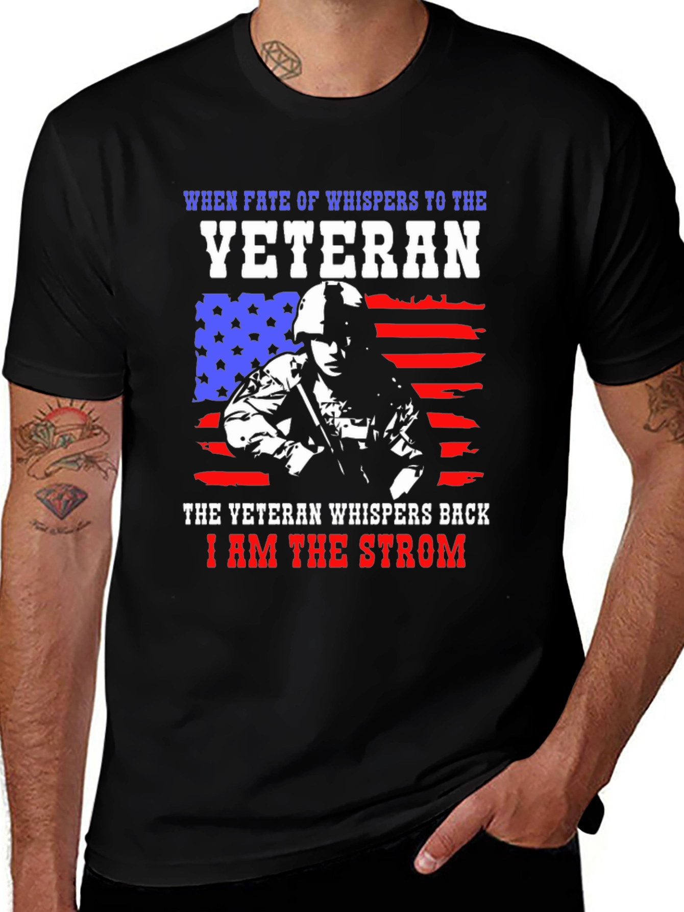 Veteran Tribute Graphic Tee - I am the Strom
