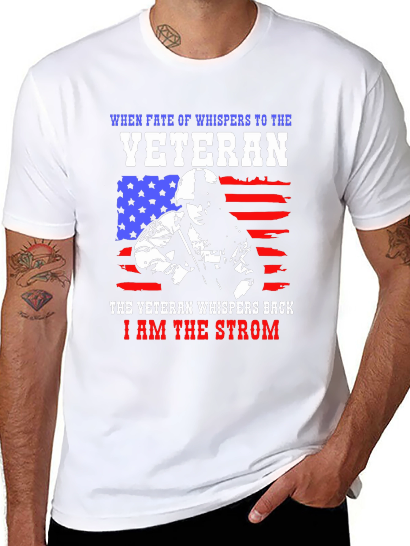Veteran Tribute Graphic Tee - I am the Strom