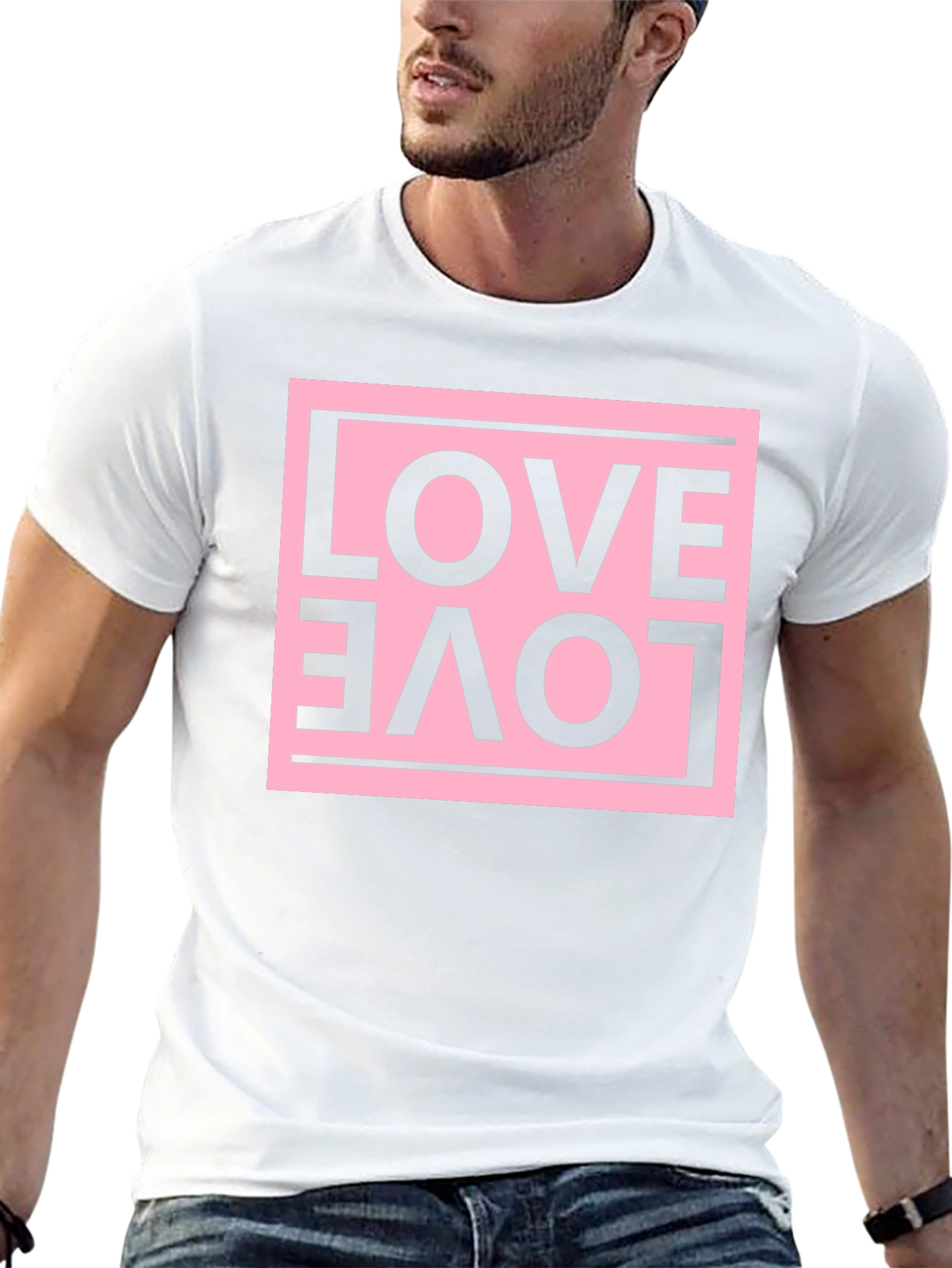 Love Graphic Tee - Upside Down Design