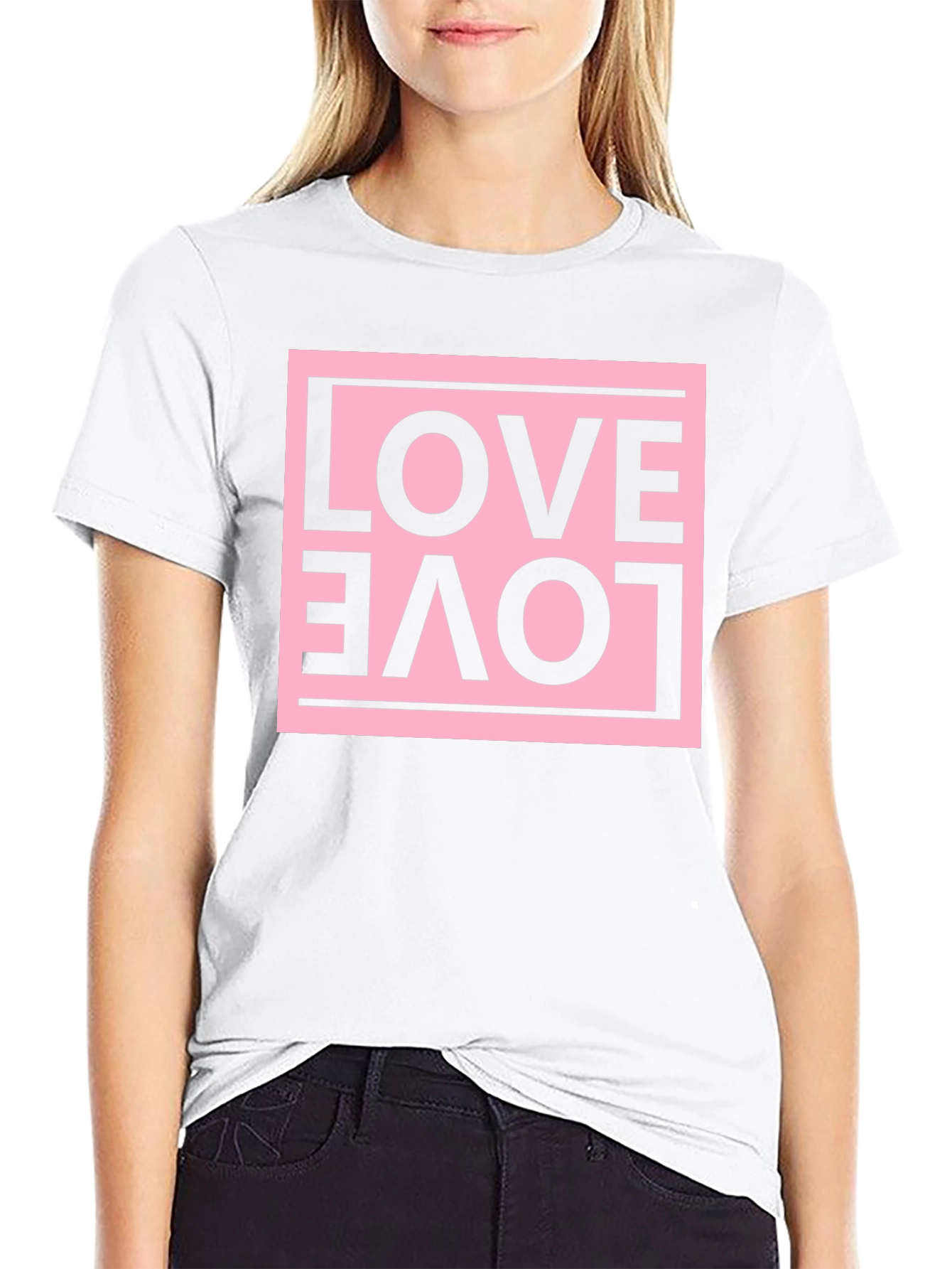 Love Graphic Tee - Upside Down Design