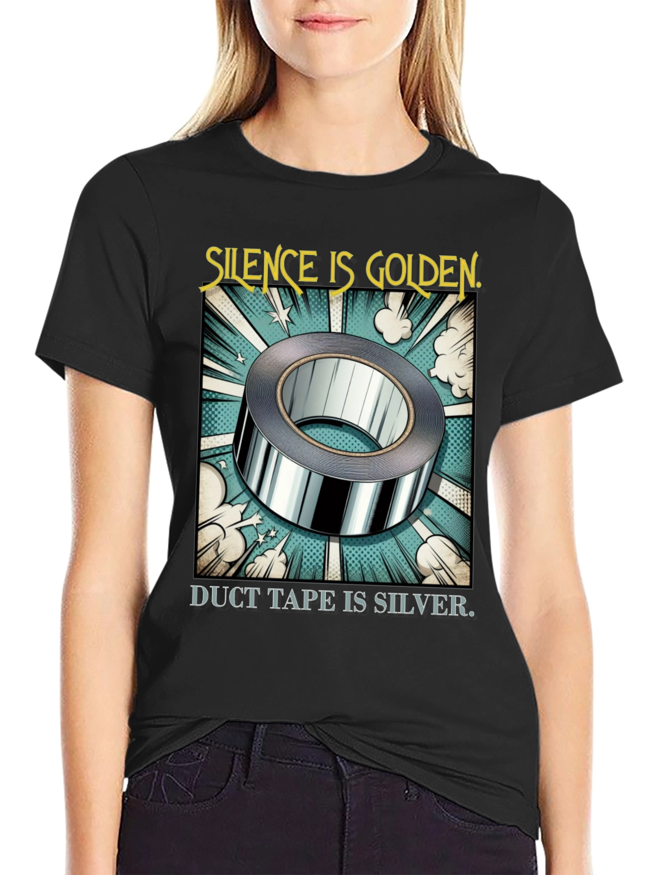 Silence is Golden Duct Tape T-Shirt