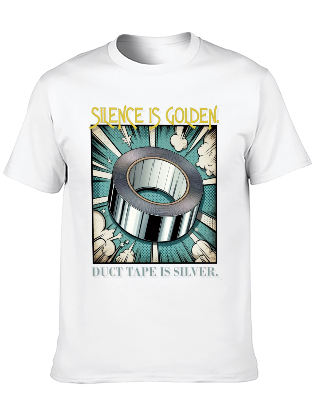Silence is Golden Duct Tape T-Shirt