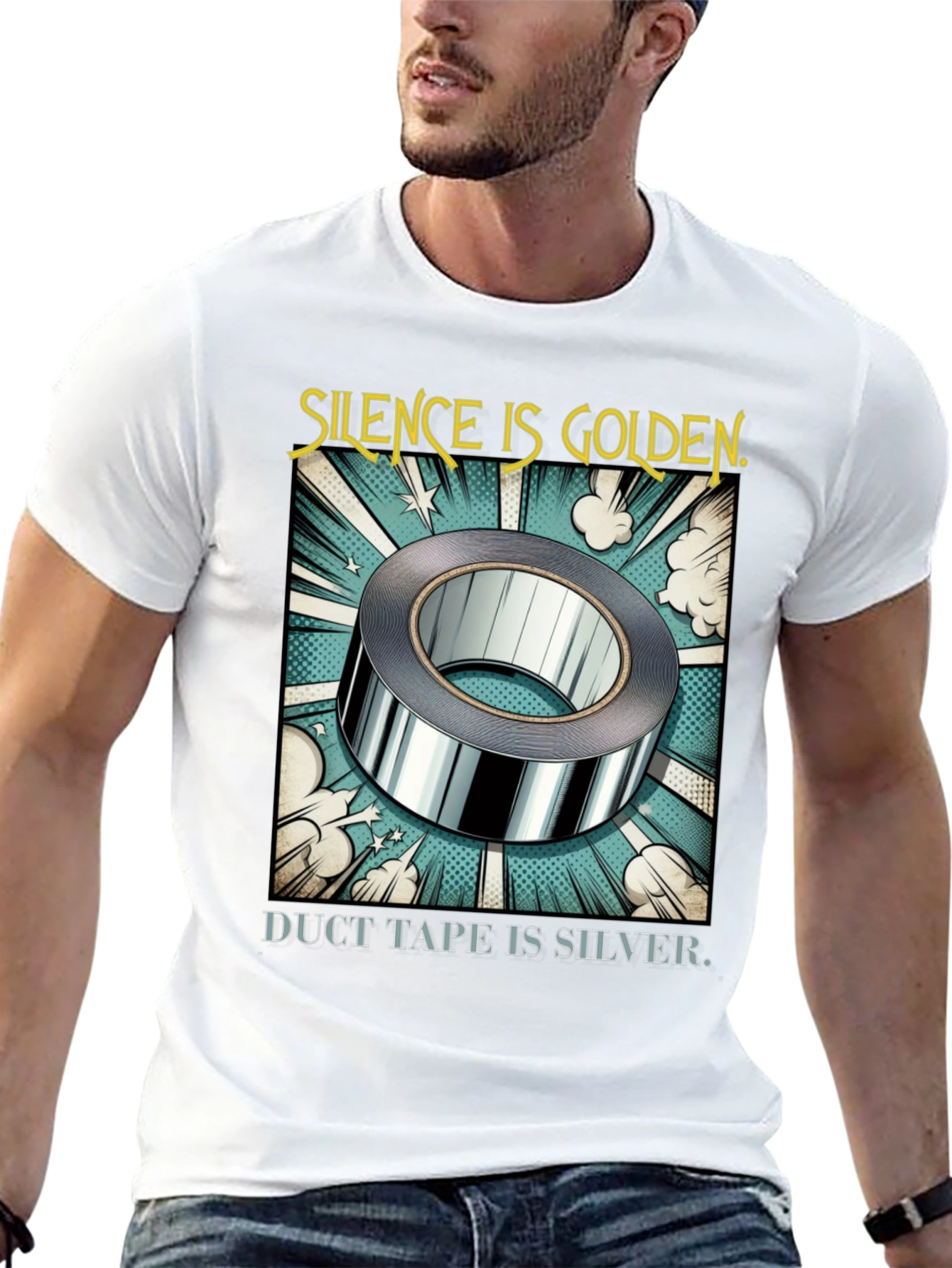 Silence is Golden Duct Tape T-Shirt