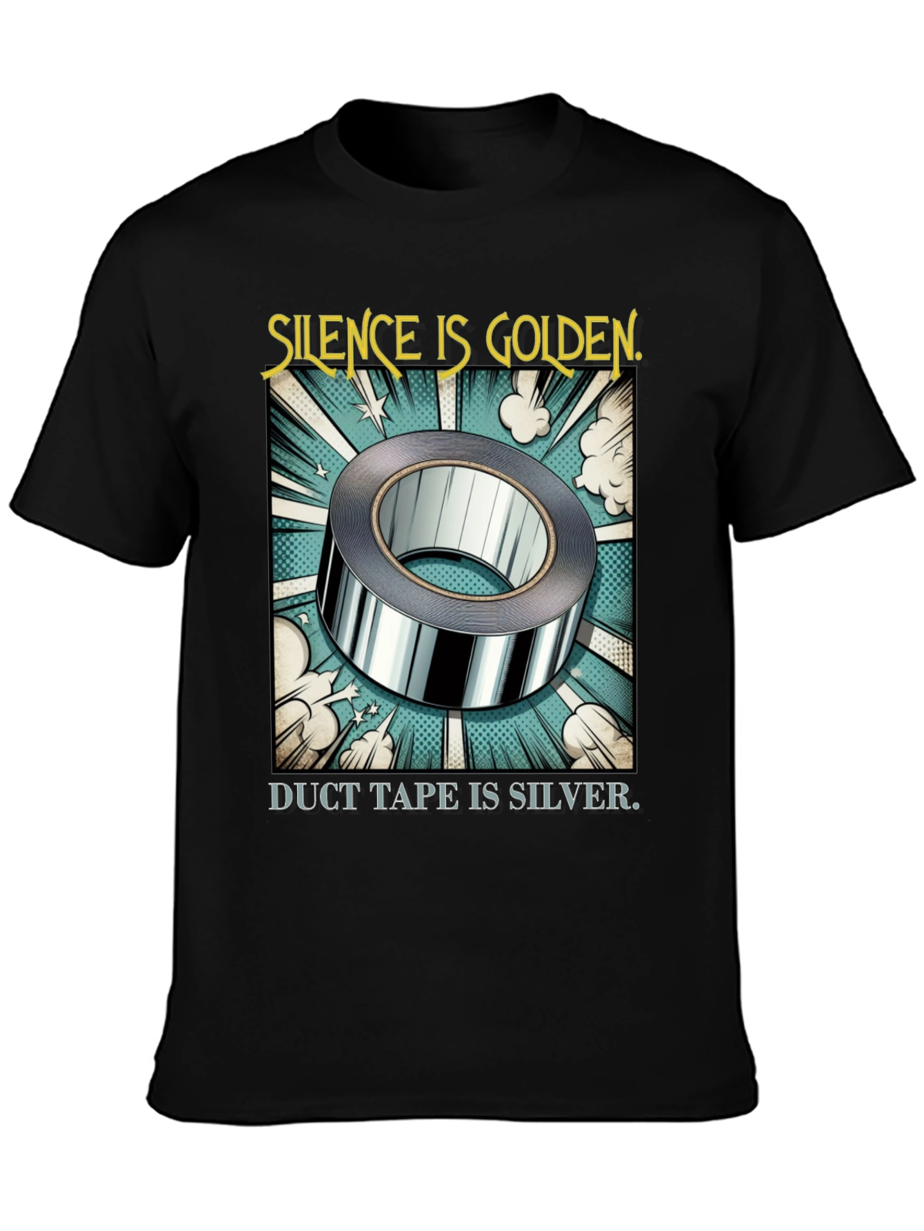 Silence is Golden Duct Tape T-Shirt