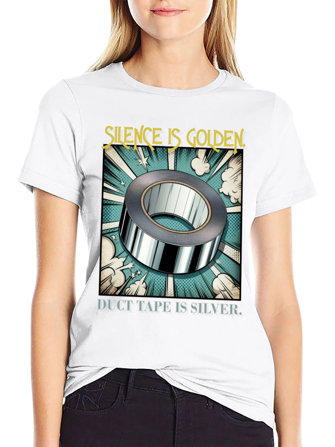 Silence is Golden Duct Tape T-Shirt