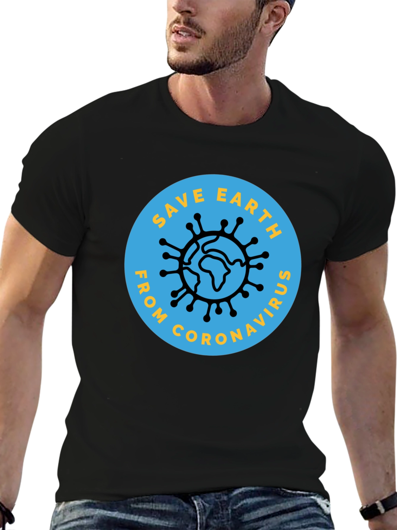Save Earth From Coronavirus Graphic Tee