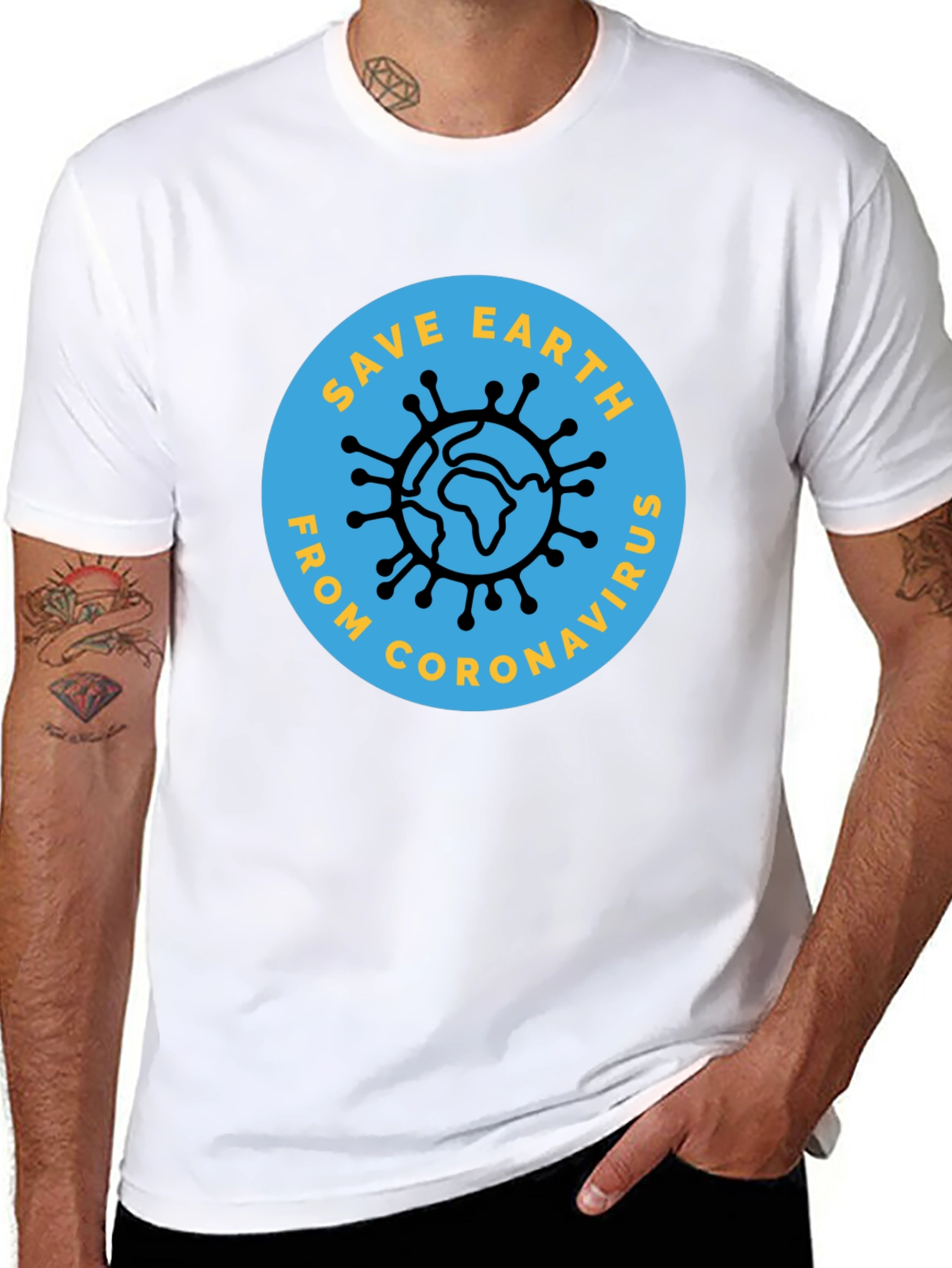 Save Earth From Coronavirus Graphic Tee
