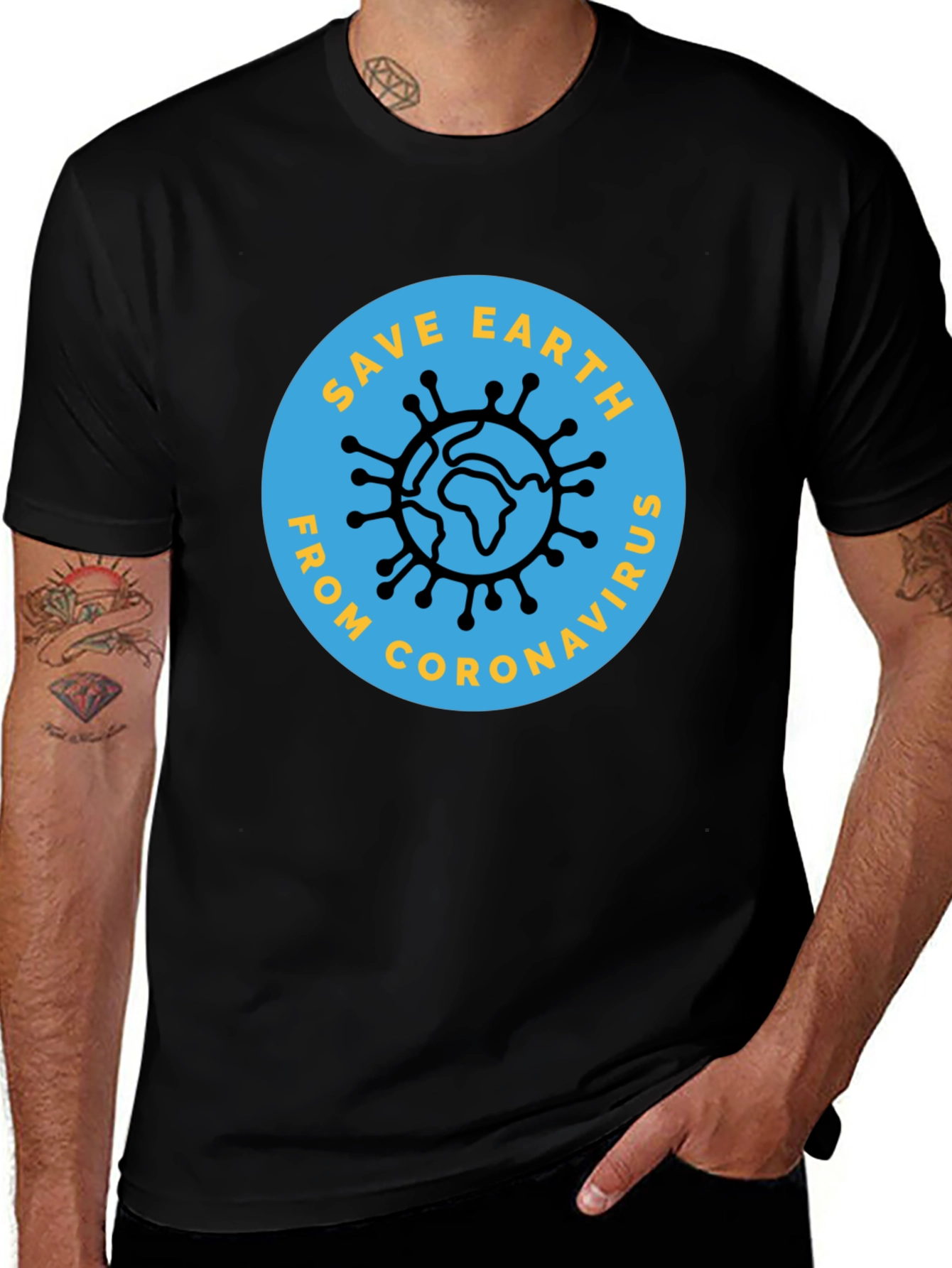 Save Earth From Coronavirus Graphic Tee