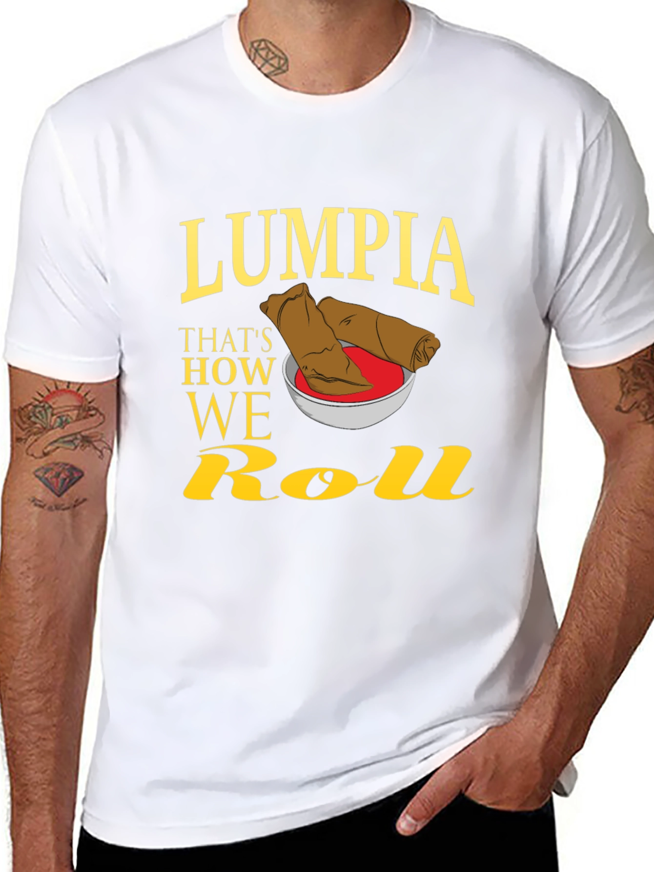 Lumpia Thats How We Roll Graphic T-Shirt