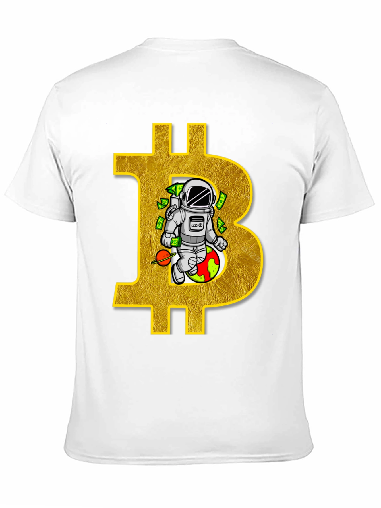 Bitcoin Astronaut Black T-Shirt Crypto Tee