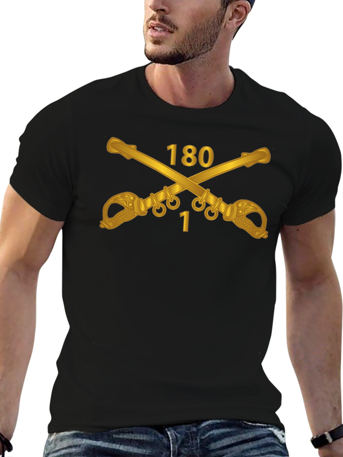 180th Cavalry Regiment T-Shirt - Black
