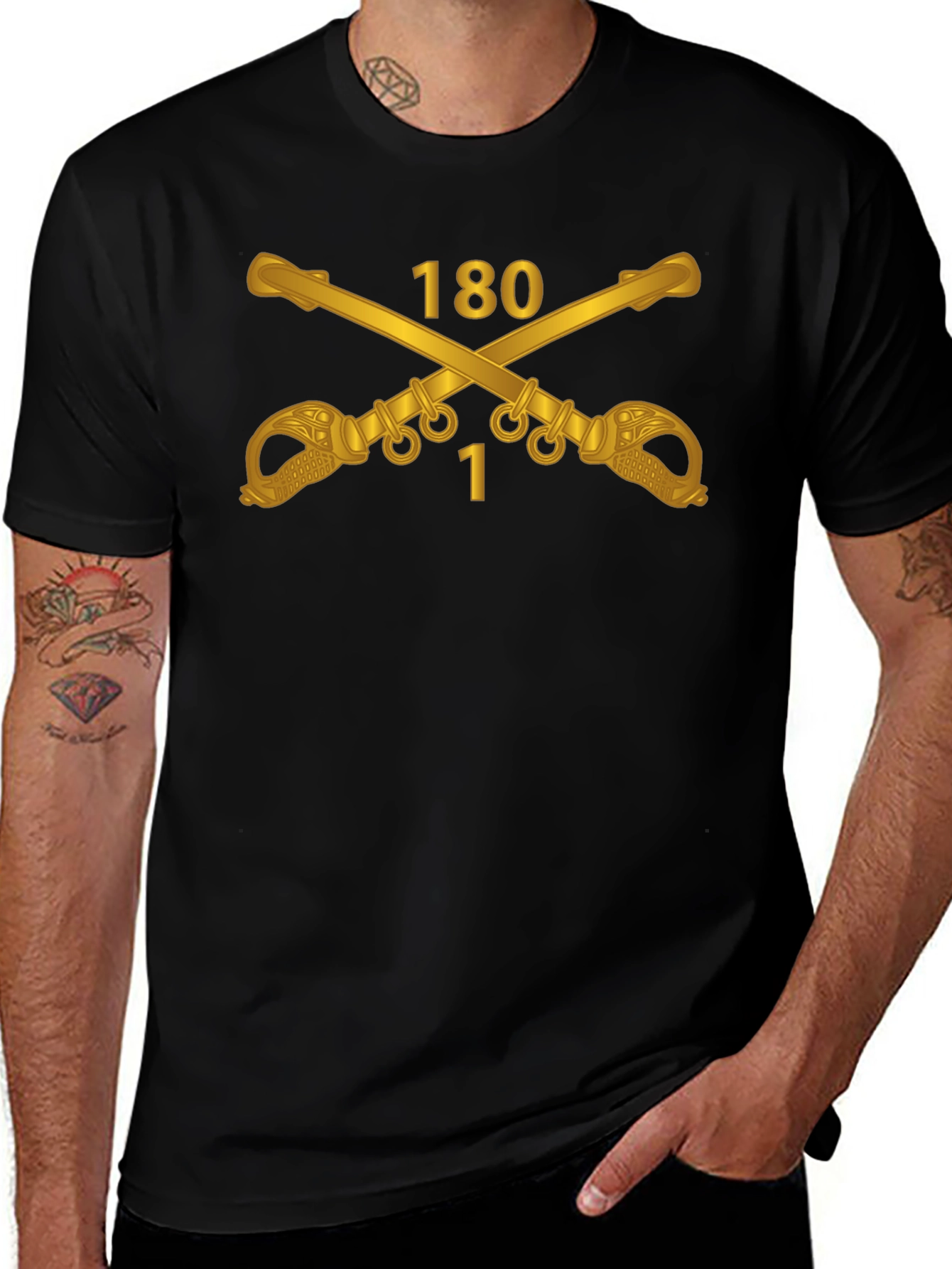 180th Cavalry Regiment T-Shirt - Black