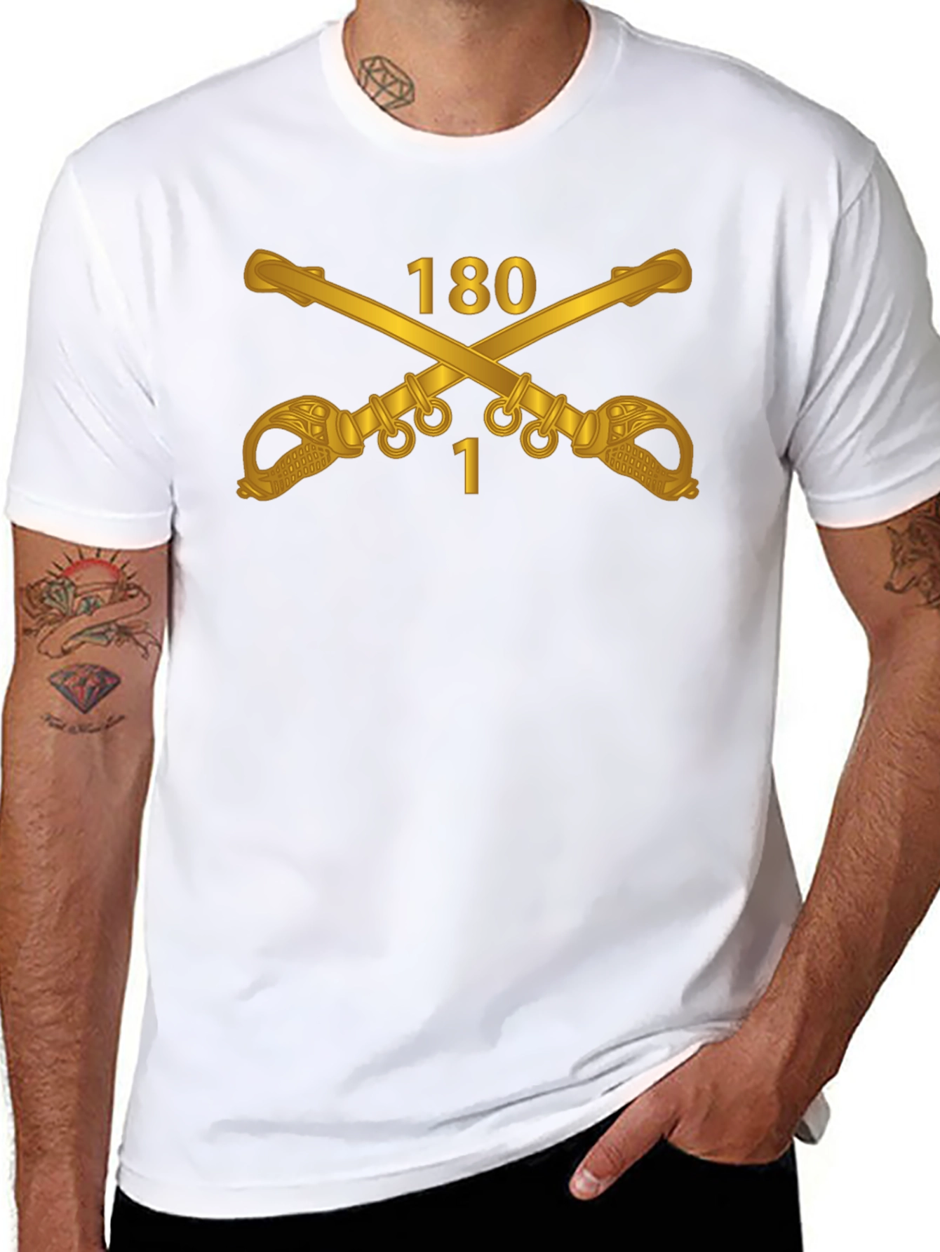 180th Cavalry Regiment T-Shirt - Black