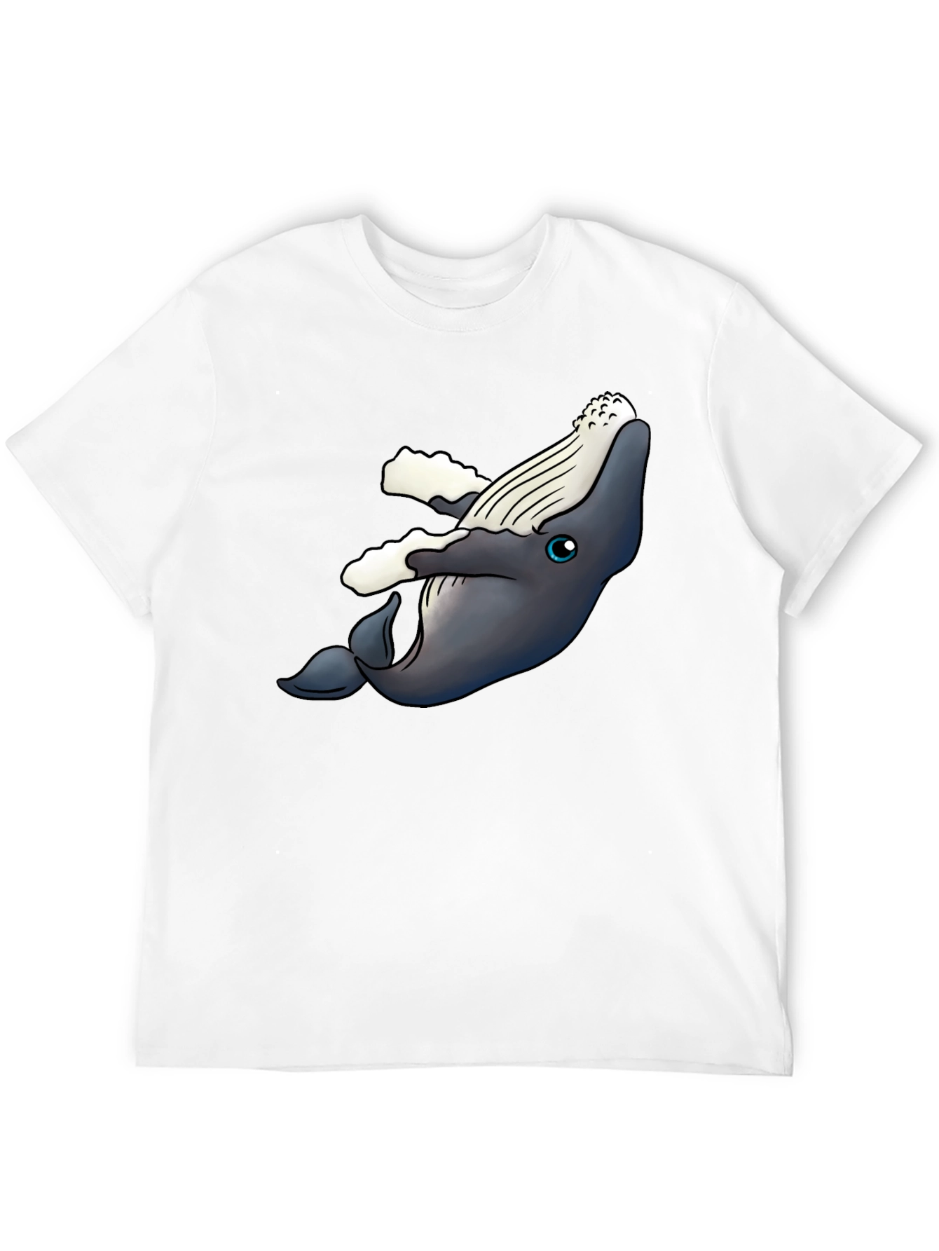 Whale Graphic T-Shirt - Black Cotton Tee